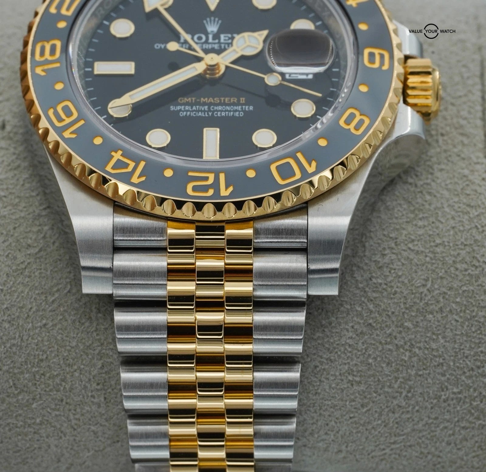 Rolex GMT Master II 126713GRNR 18K Yellow Gold Stainless Steel BOXES/PAPERS! - Image 6