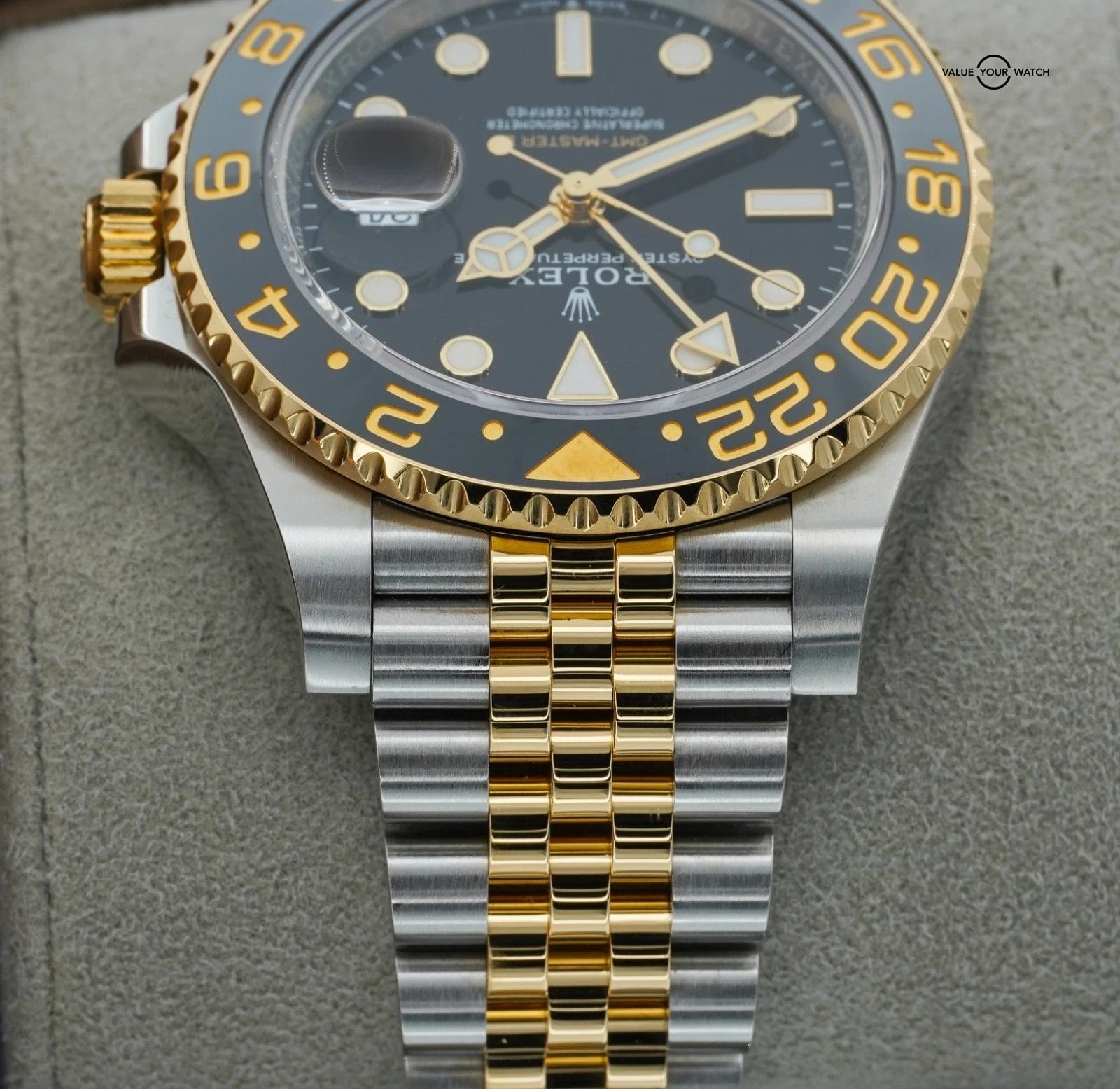Rolex GMT Master II 126713GRNR 18K Yellow Gold Stainless Steel BOXES/PAPERS! - Image 15