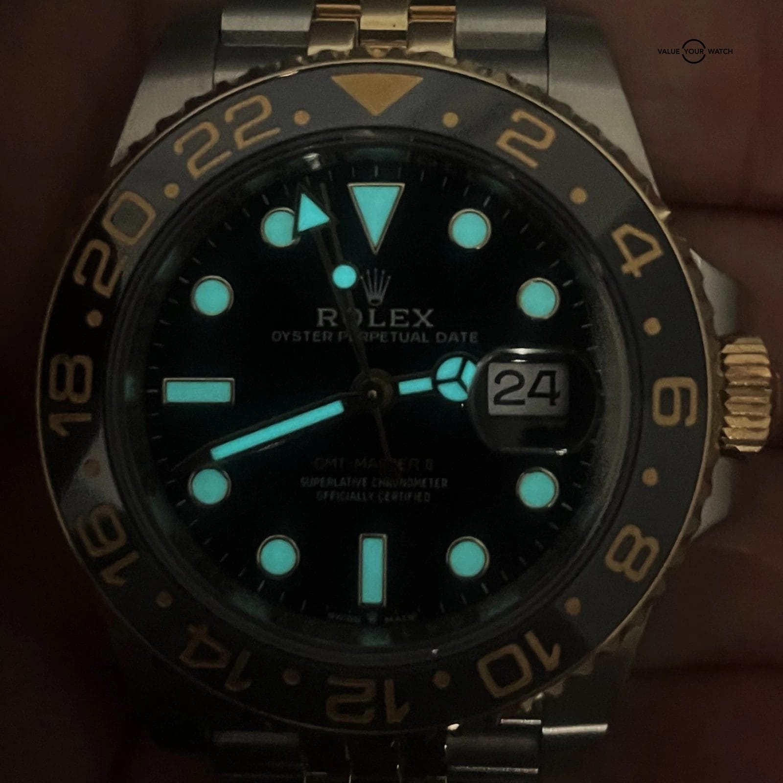 Rolex GMT Master II 126713GRNR 18K Yellow Gold Stainless Steel BOXES/PAPERS! - Image 16