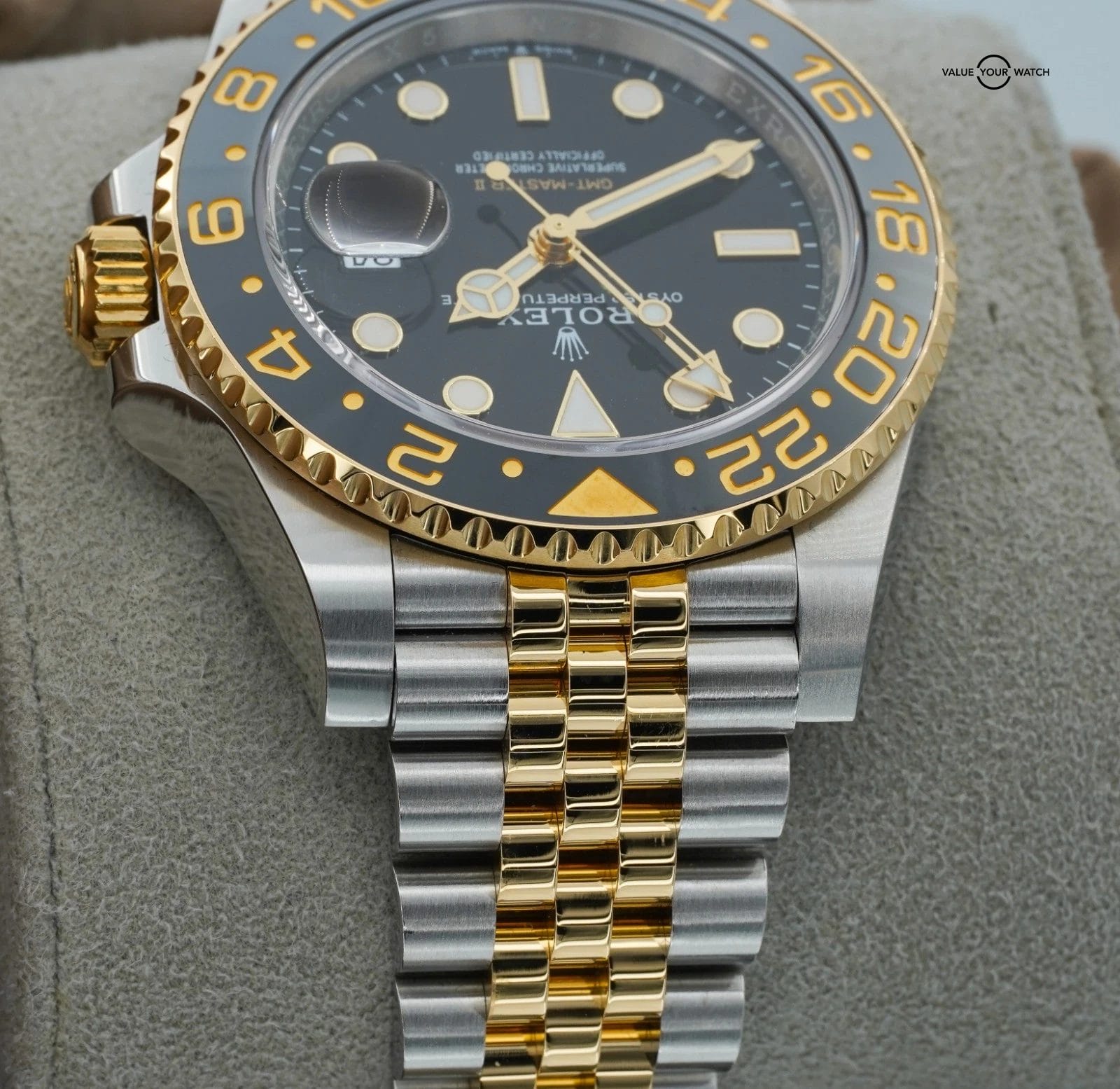 Rolex GMT Master II 126713GRNR 18K Yellow Gold Stainless Steel BOXES/PAPERS! - Image 19