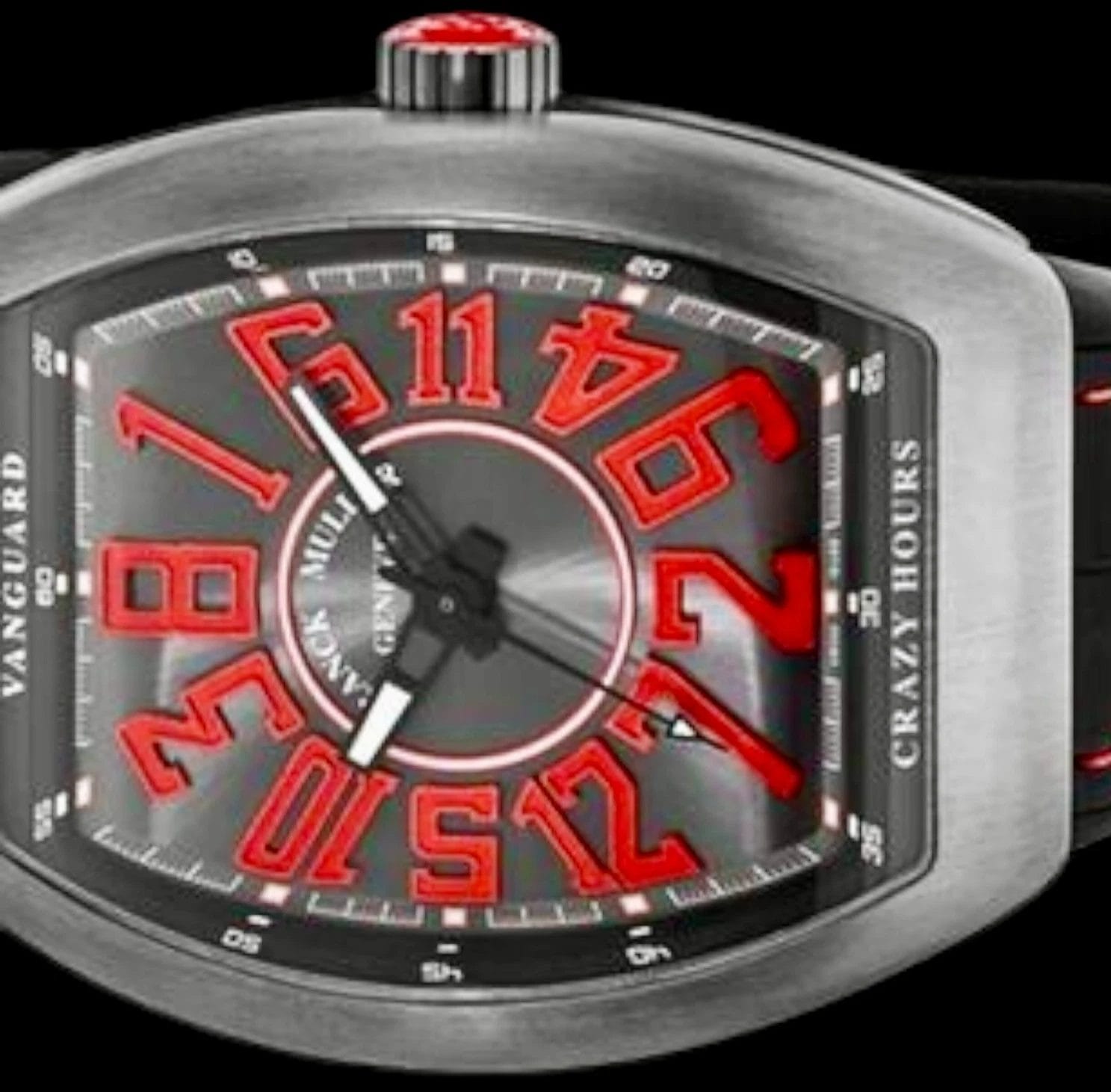 Franck Muller Vanguard Crazy Hours Red V 45 CH Titanium –Full Set w/ Box & Paper - Image 3
