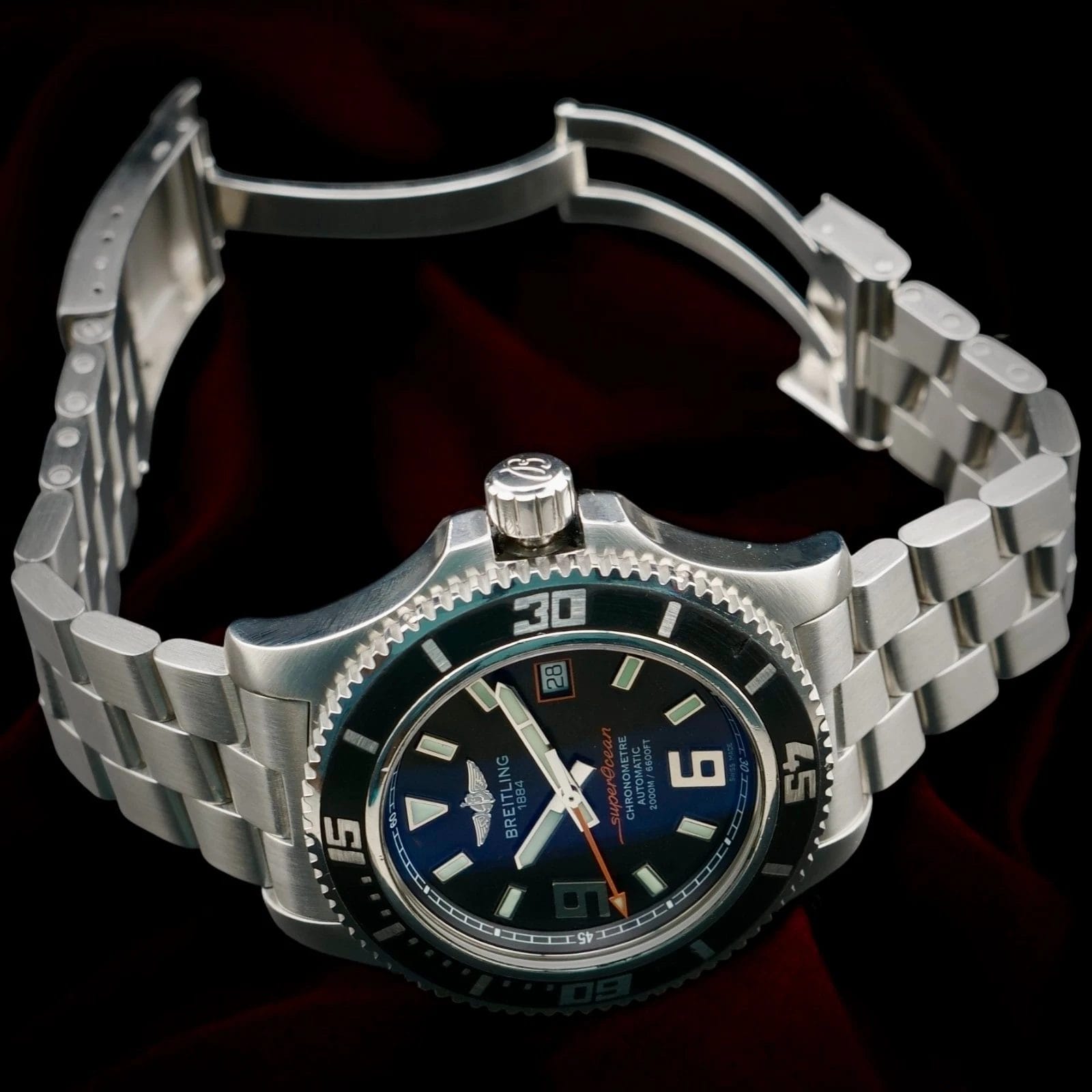 Breitling Superocean A17391 44mm 2000m – Full Set, Bracelet + Strap & Buckle - Image 9