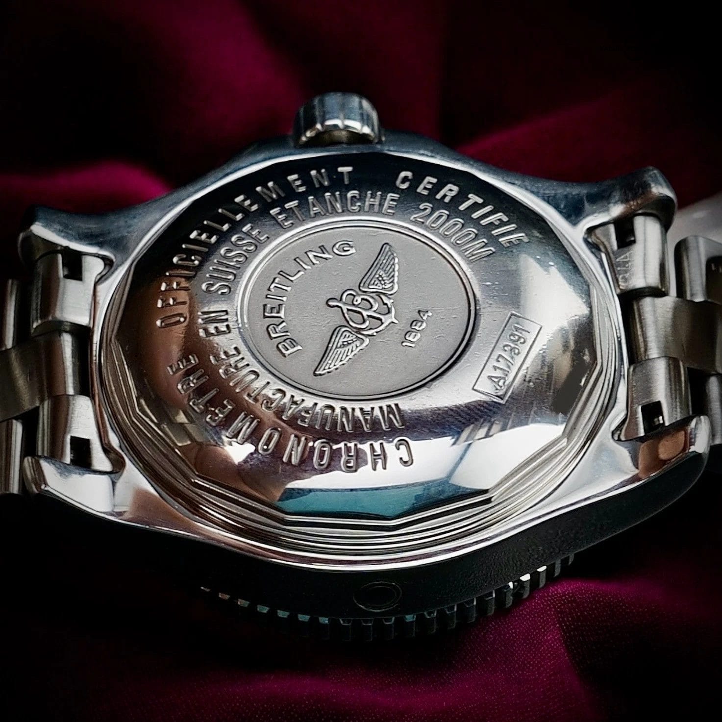 Breitling Superocean A17391 44mm 2000m – Full Set, Bracelet + Strap & Buckle - Image 11