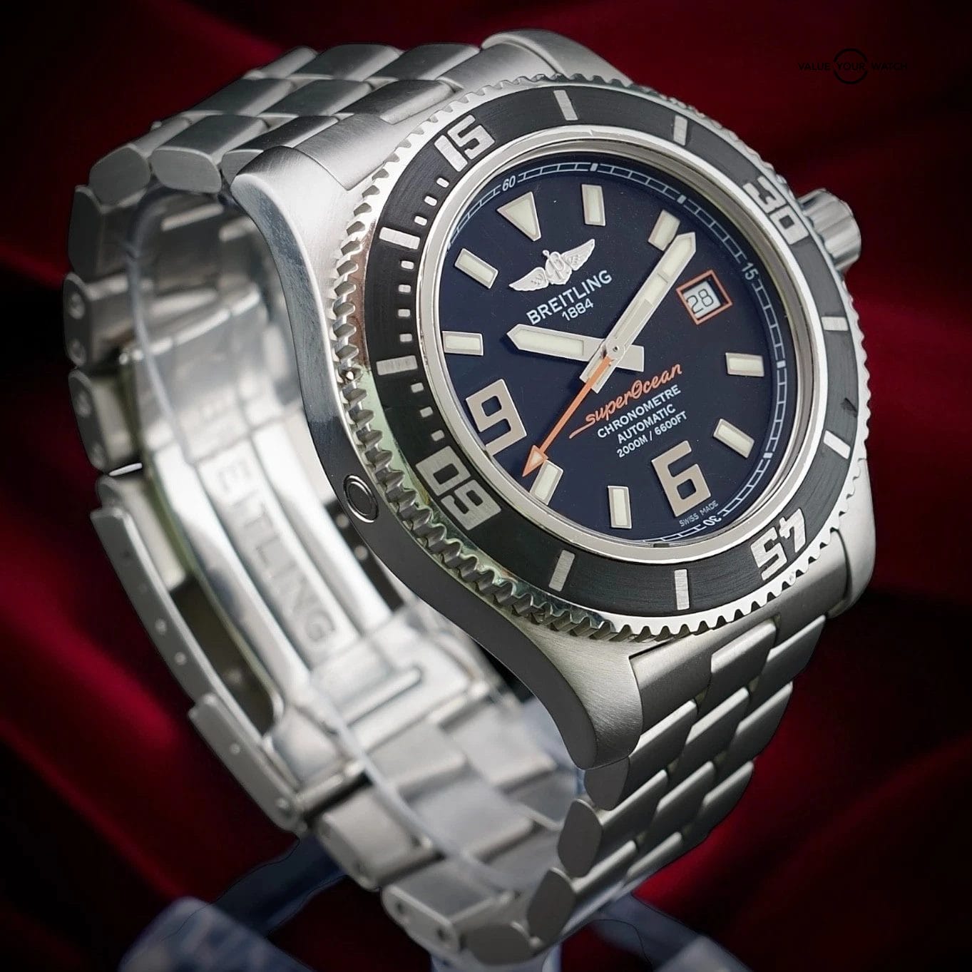 Breitling Superocean A17391 44mm 2000m – Full Set, Bracelet + Strap & Buckle - Image 12