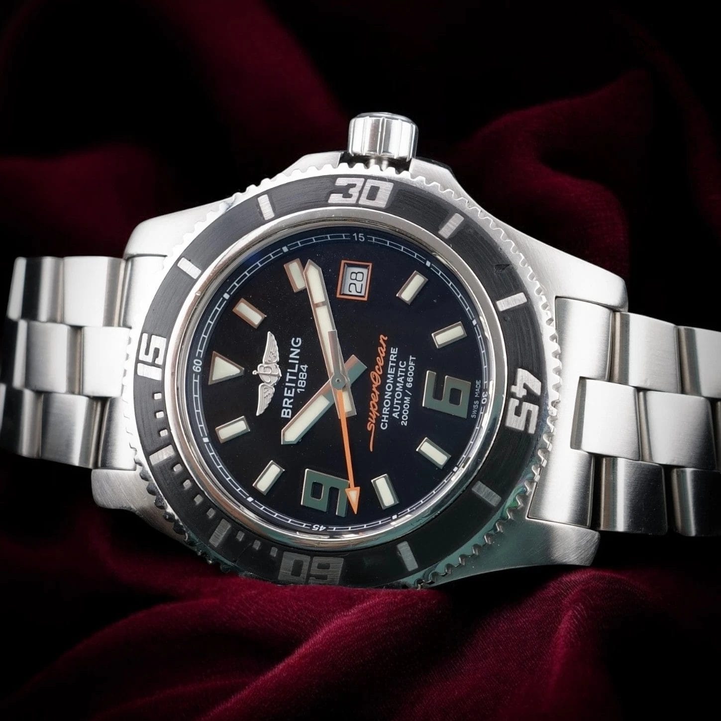 Breitling Superocean A17391 44mm 2000m – Full Set, Bracelet + Strap & Buckle - Image 15
