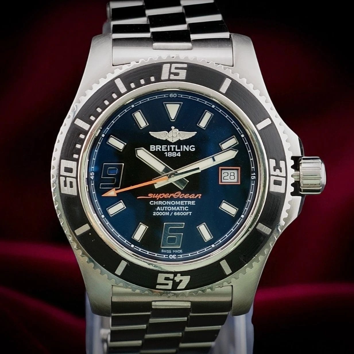 Breitling Superocean A17391 44mm 2000m – Full Set, Bracelet + Strap & Buckle - Image 16