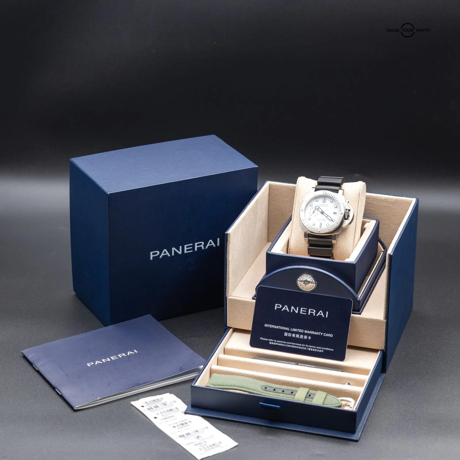 2023 Panerai Submersible Bianco White Dial Automatic Rubber 42 Pam02223 Full Set - Image 7