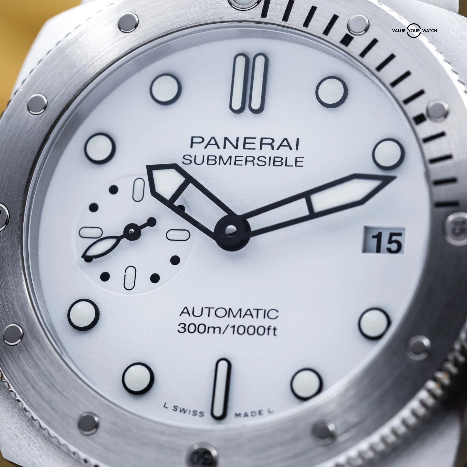 2023 Panerai Submersible Bianco White Dial Automatic Rubber 42 Pam02223 Full Set - Image 8