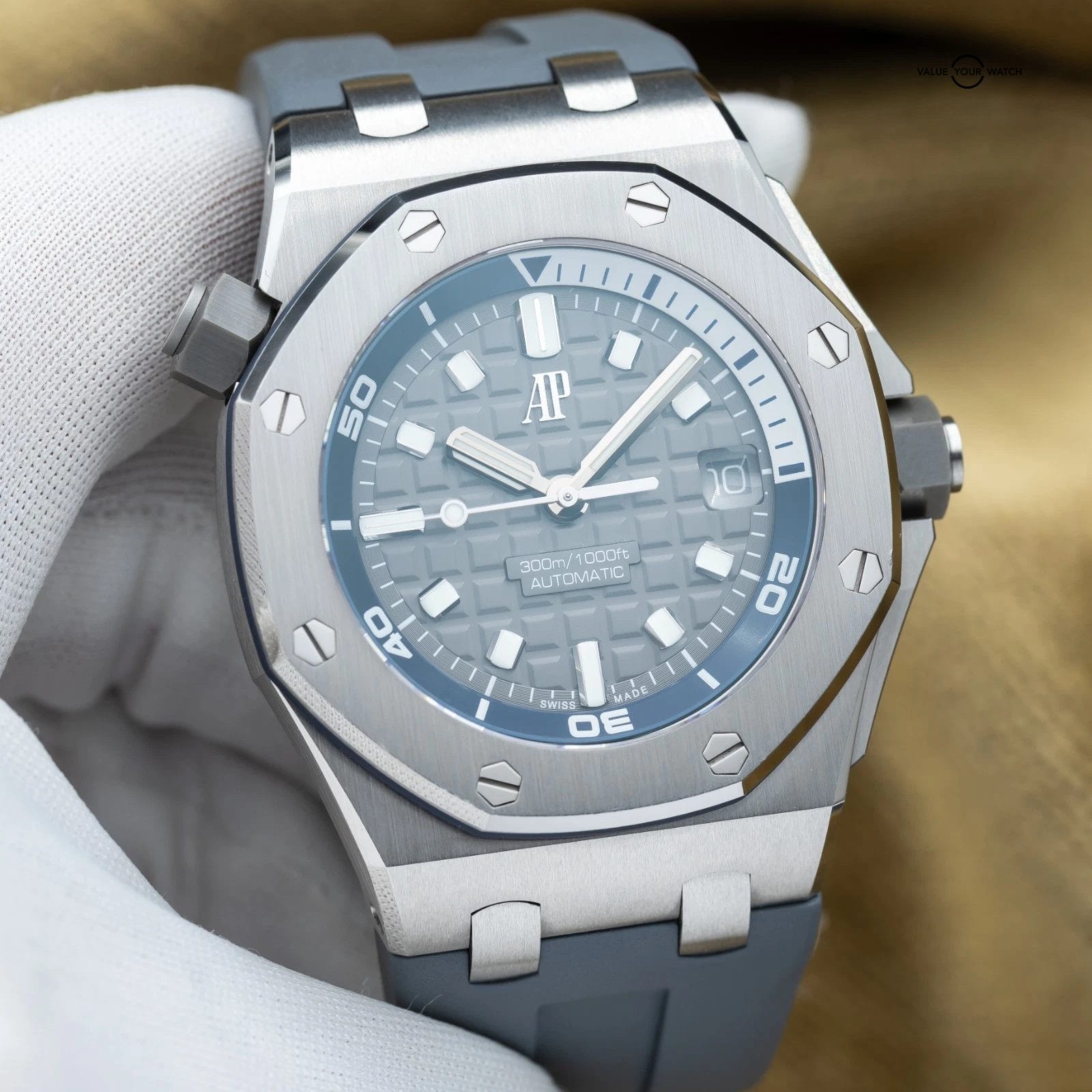 Audemars Piguet Royal Oak Offshore Diver Steel Gray Dial 42 Full Set AP 15720ST - Image 15