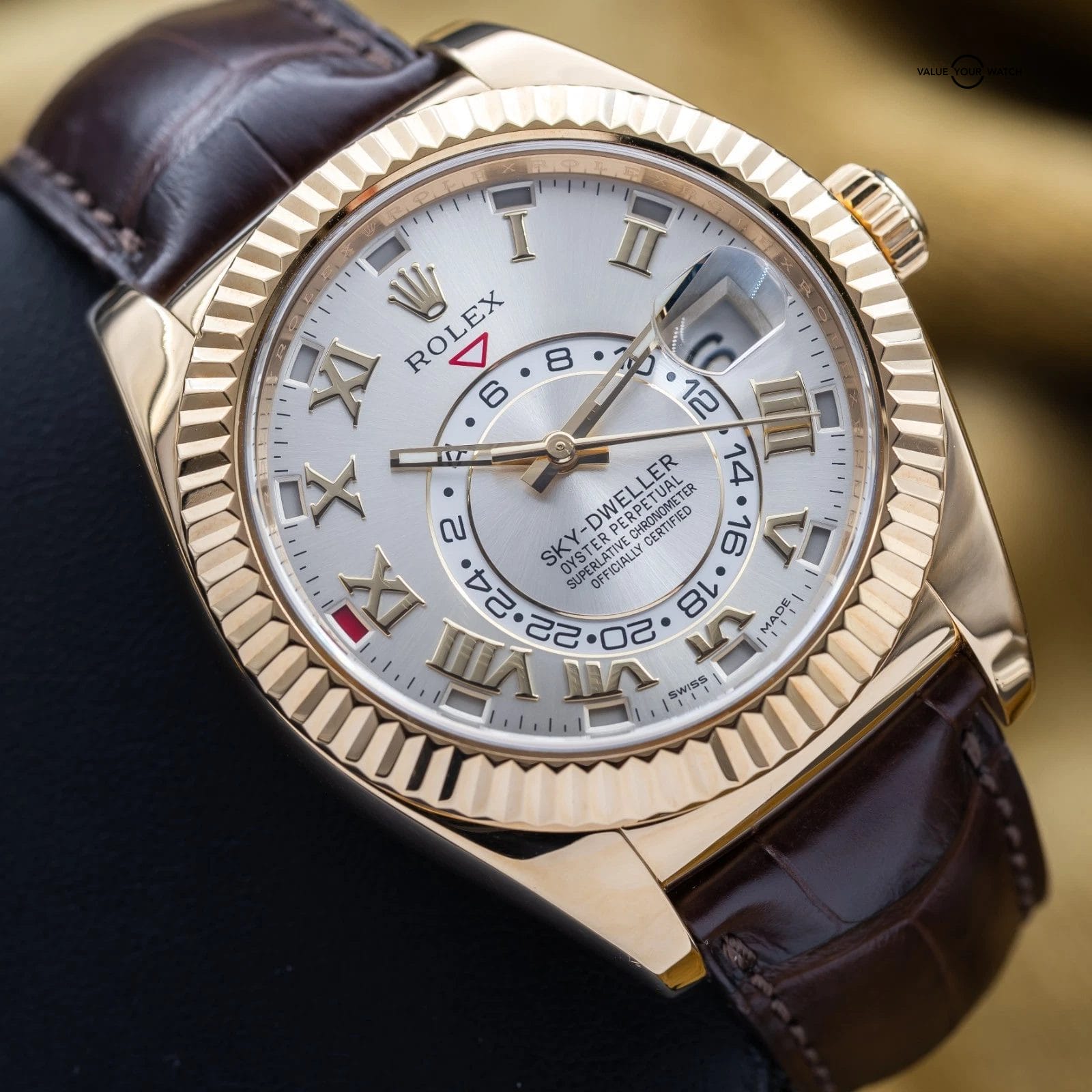 Rolex Sky-Dweller Yellow Gold Silver Dial 42mm - Ref. 326138 Complete Set - Image 7