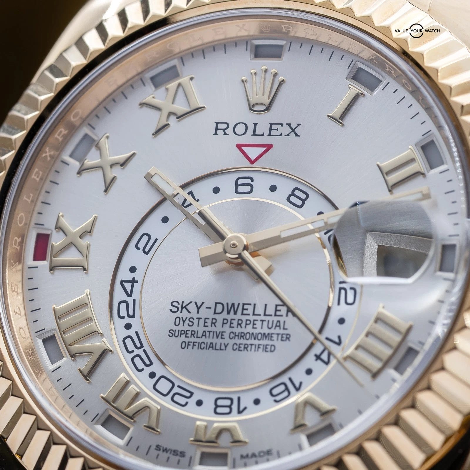 Rolex Sky-Dweller Yellow Gold Silver Dial 42mm - Ref. 326138 Complete Set - Image 12