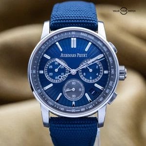 2024 Audemars Piguet Code 11.59 Chrono 41mm Blue Dial Steel AP 26393ST Full Set - Image 2