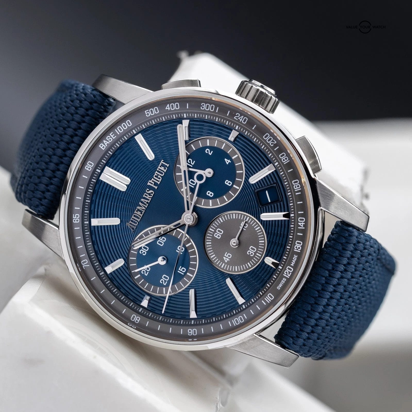 2024 Audemars Piguet Code 11.59 Chrono 41mm Blue Dial Steel AP 26393ST Full Set - Image 13