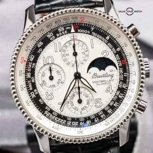 Breitling Montbrillant Olympus Navitimer 1461 Moonphase 42 mm Croco A19350