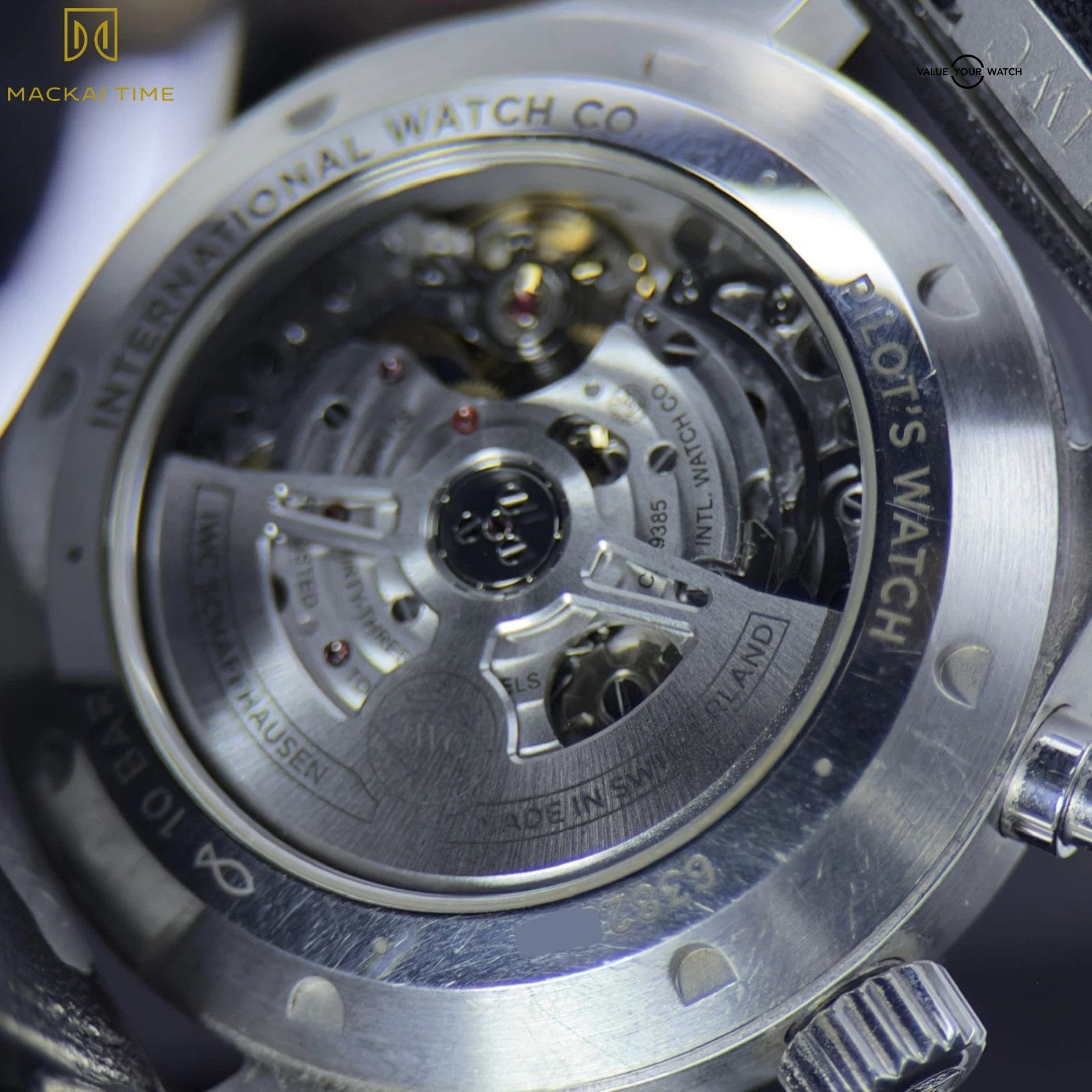 IWC Pilot's Chronograph Day/ Date 2022 Full Set IW378001 Extra Strap Black Watch - Image 6