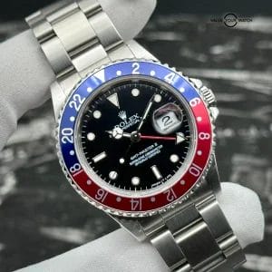 Rolex GMT-Master II Pepsi 16710 40mm 1995 Complete Set Blue Red Tritium Steel