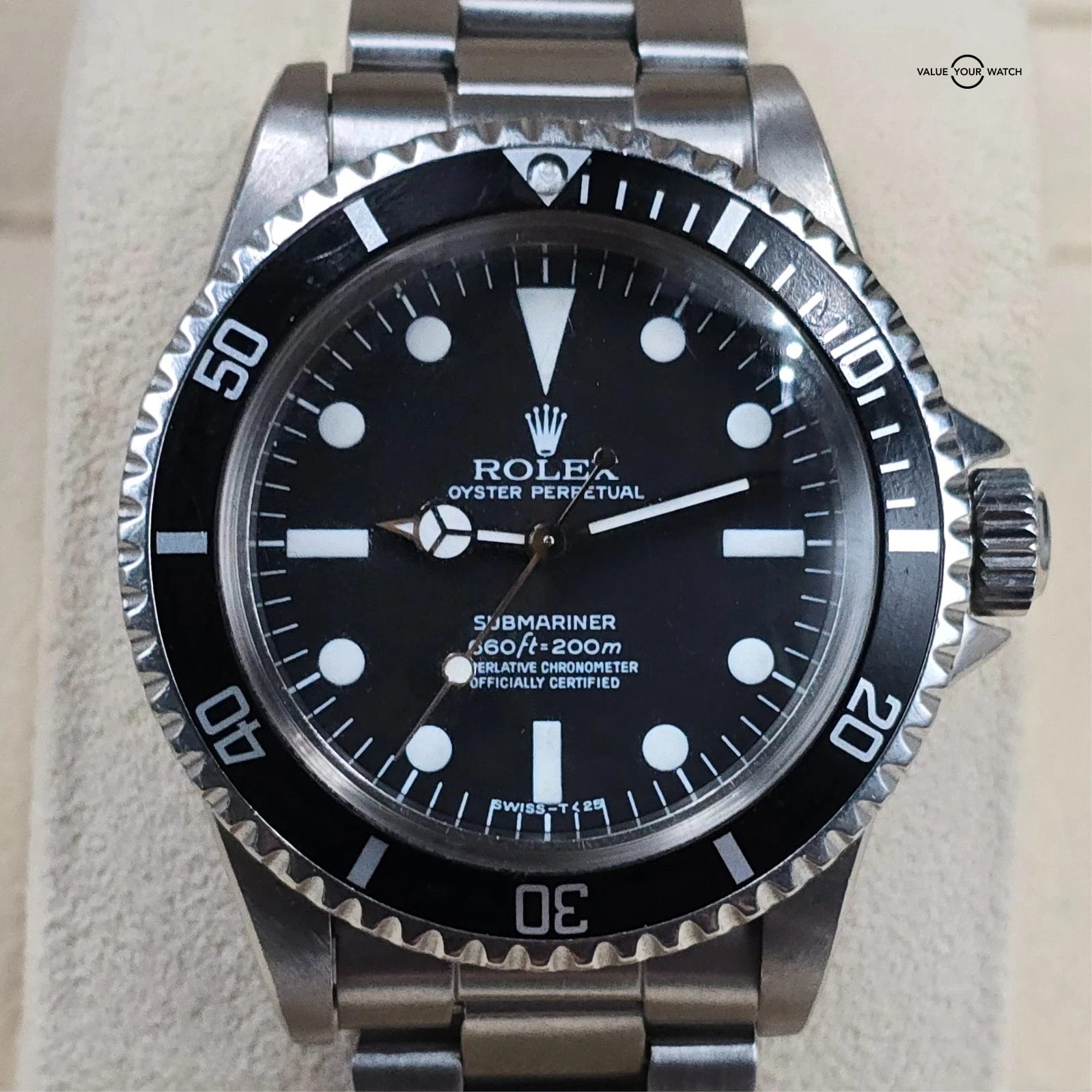 1962 Rolex Submariner in stainless steel, early Tritium service dial! Ref. 5512