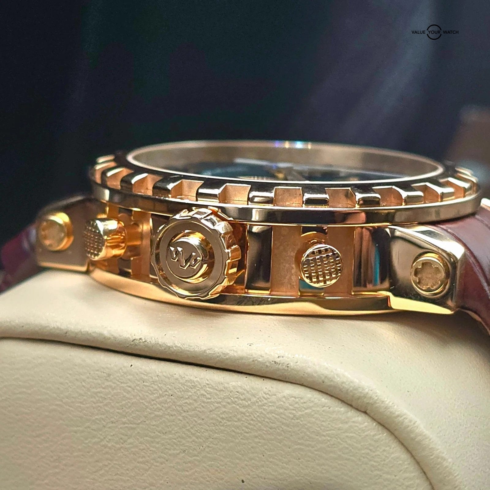 Dewitt Academia Night Chronograph Sequential, 43mm Solid 18k Rose gold, Full set - Image 8