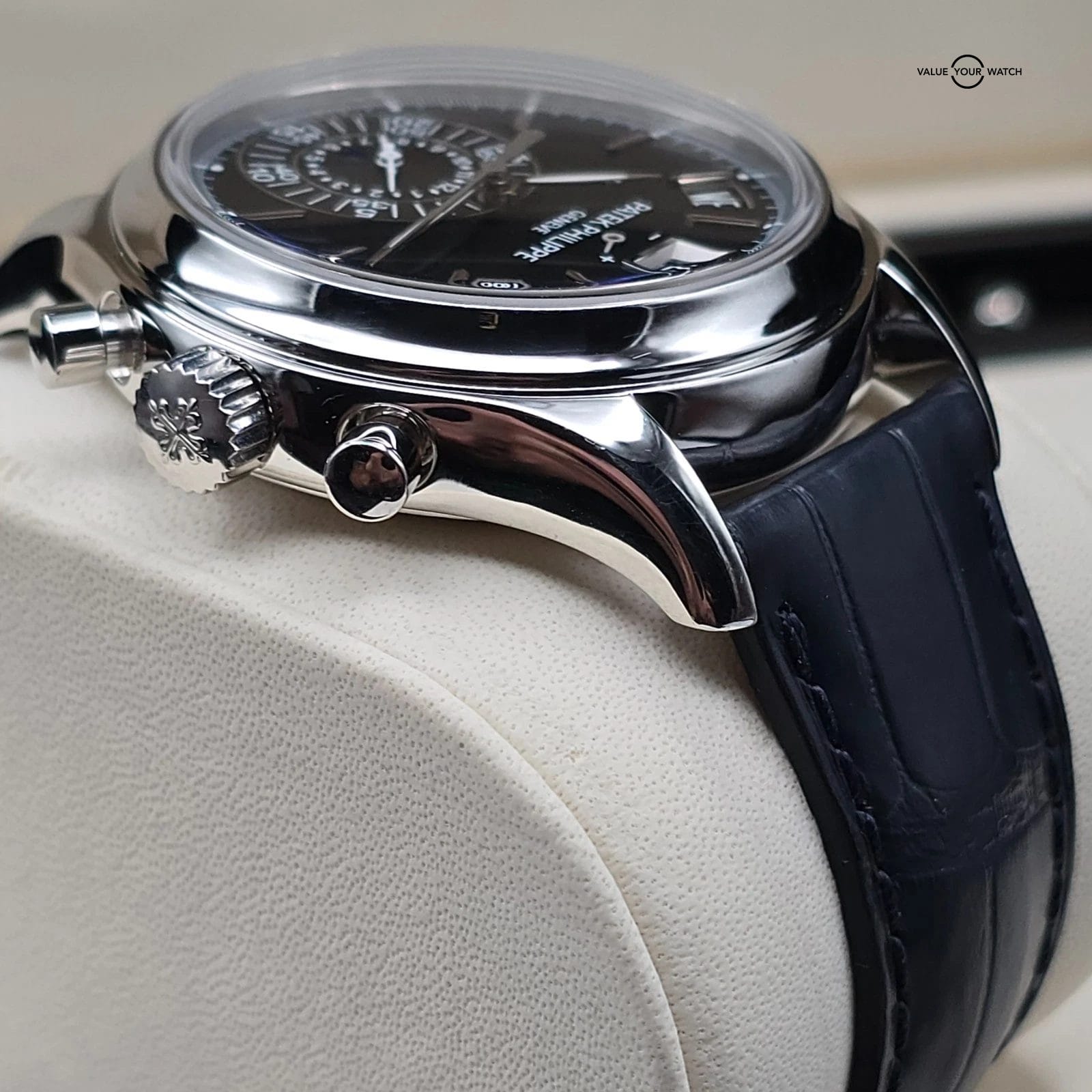 Patek Phillipe Annual Calendar in Platinum, black opaline dial 5960P-016 Full - Image 7