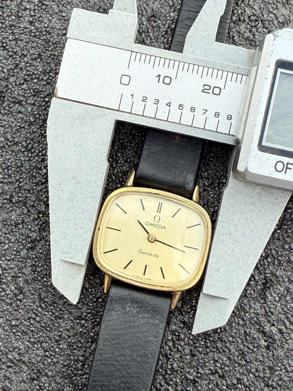 Vintage Omega Geneve Cal.625 24mm TV Rectangle Manual Wind Lady’s Watch Runs - Image 7