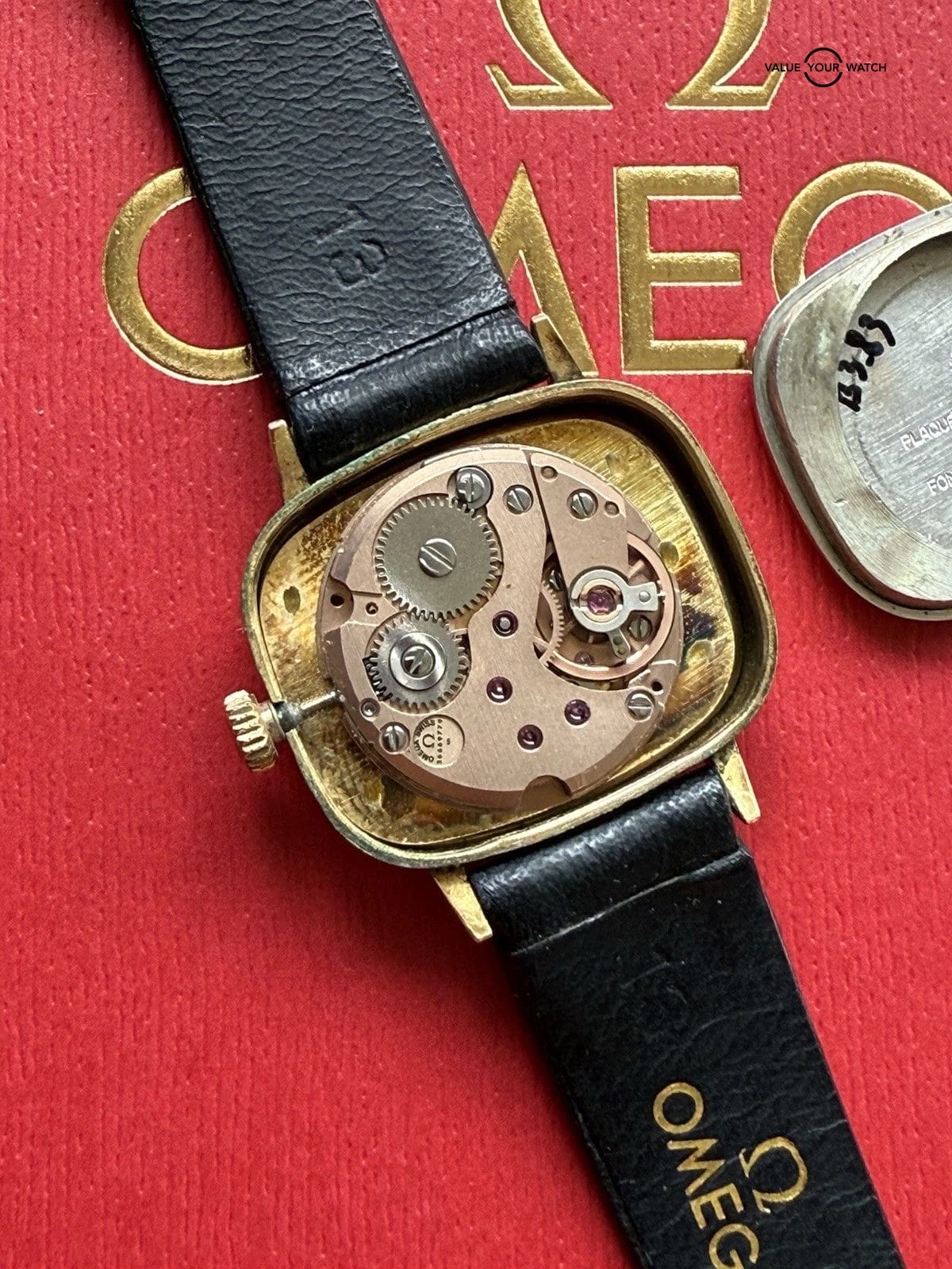 Vintage Omega Geneve Cal.625 24mm TV Rectangle Manual Wind Lady’s Watch Runs - Image 8