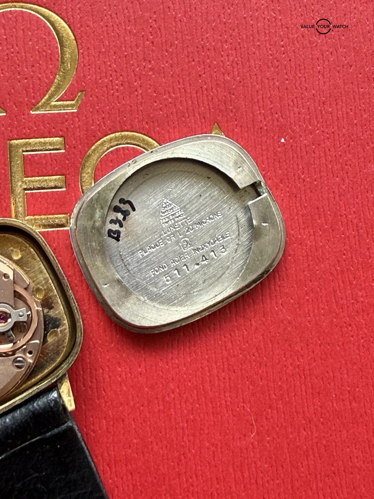 Vintage Omega Geneve Cal.625 24mm TV Rectangle Manual Wind Lady’s Watch Runs - Image 9