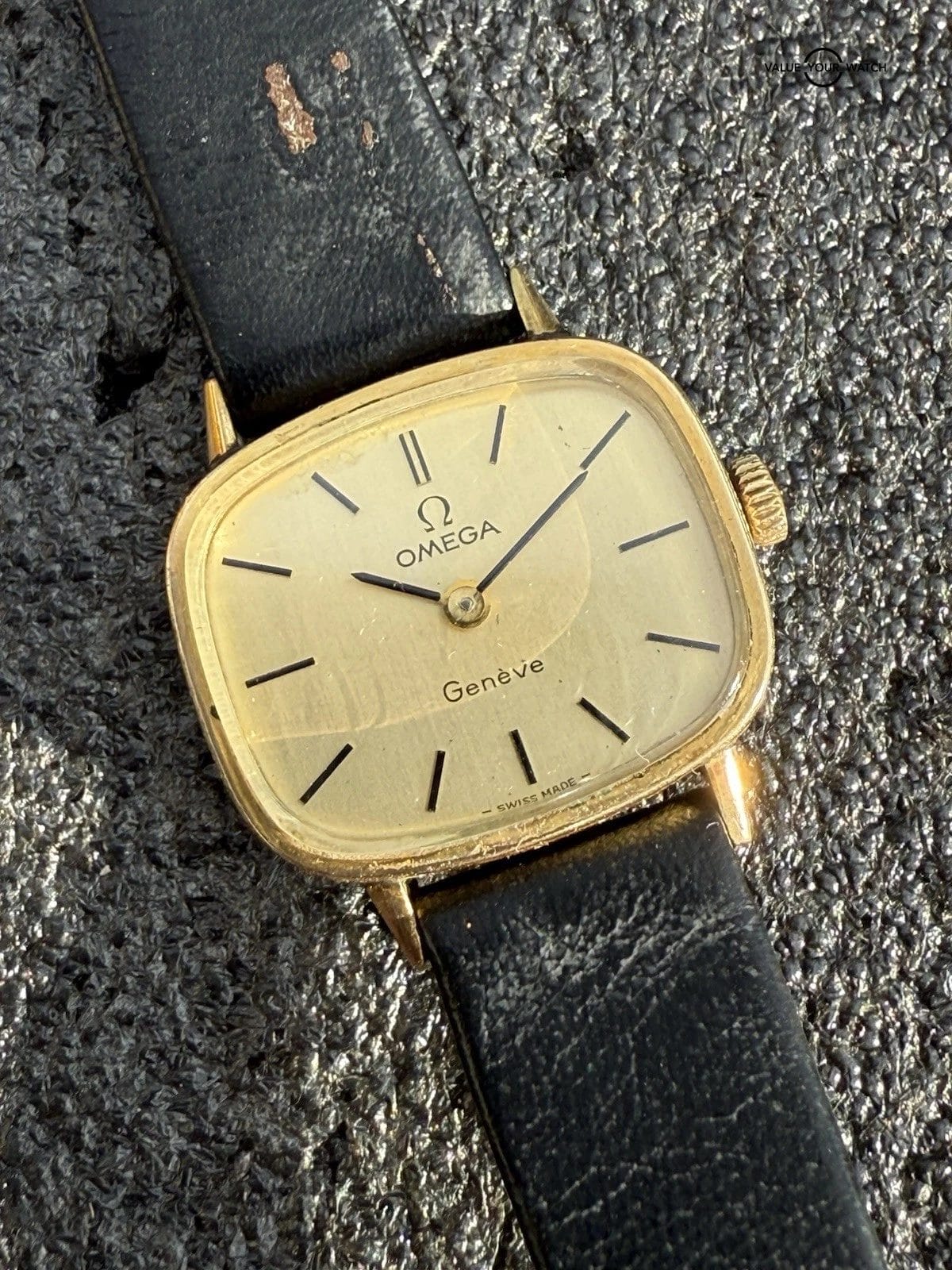 Vintage Omega Geneve Cal.625 24mm TV Rectangle Manual Wind Lady’s Watch Runs - Image 16