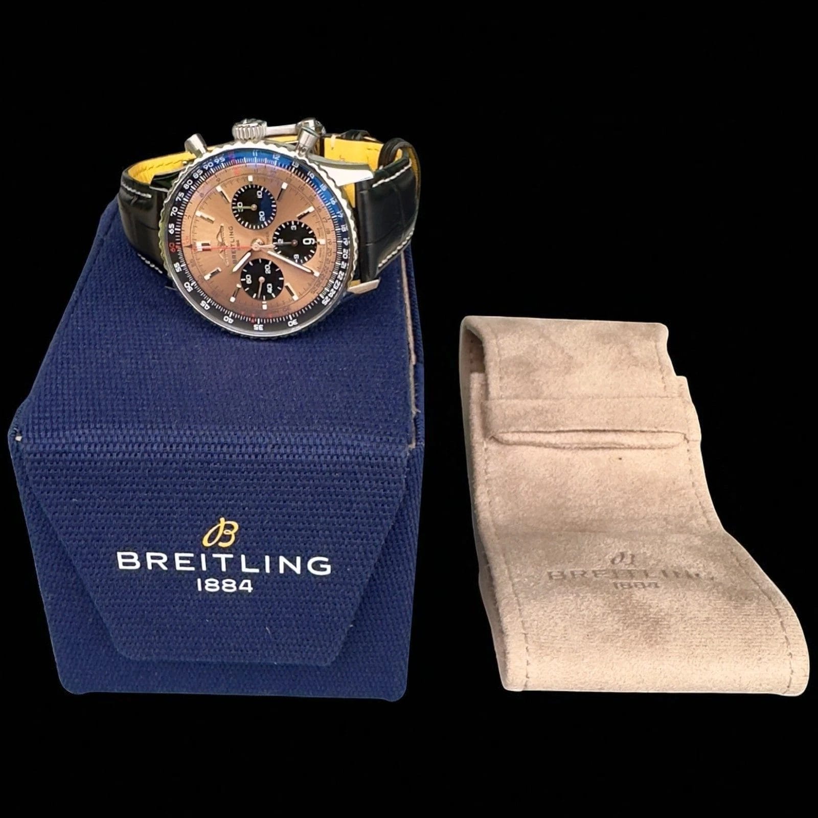Breitling Navitimer B01 Chronograph AB0138 Box & ManuaStainless Salmon Dial 43mm - Image 5