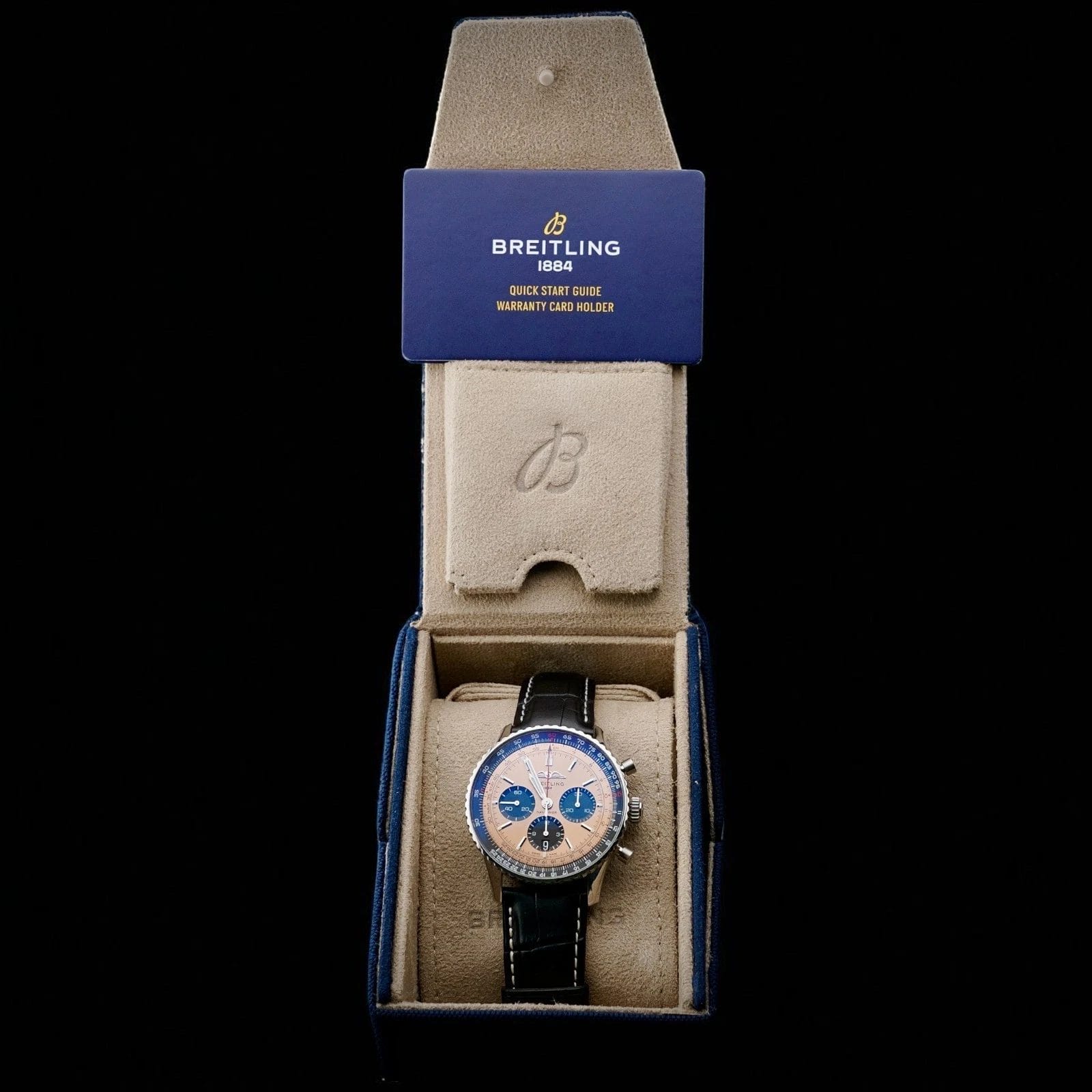 Breitling Navitimer B01 Chronograph AB0138 Box & ManuaStainless Salmon Dial 43mm - Image 6