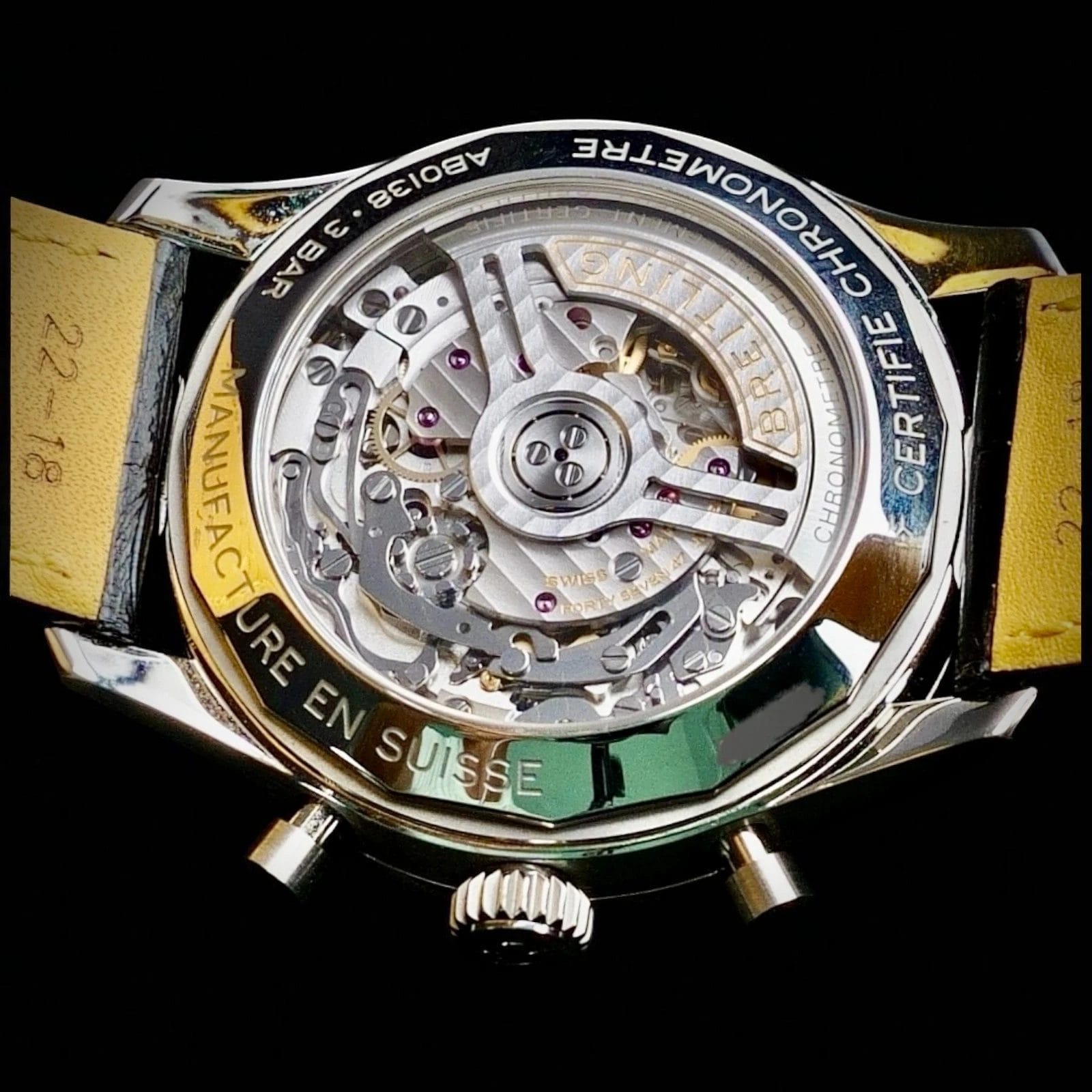 Breitling Navitimer B01 Chronograph AB0138 Box & ManuaStainless Salmon Dial 43mm - Image 10