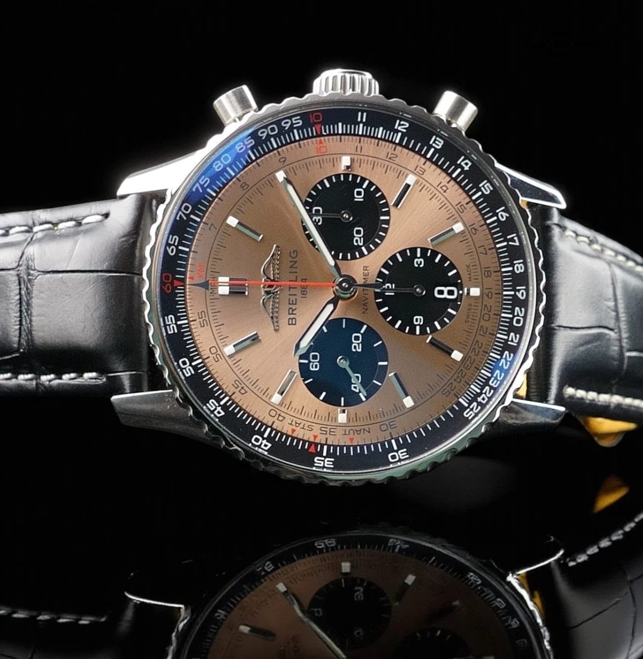 Breitling Navitimer B01 Chronograph AB0138 Box & ManuaStainless Salmon Dial 43mm - Image 12