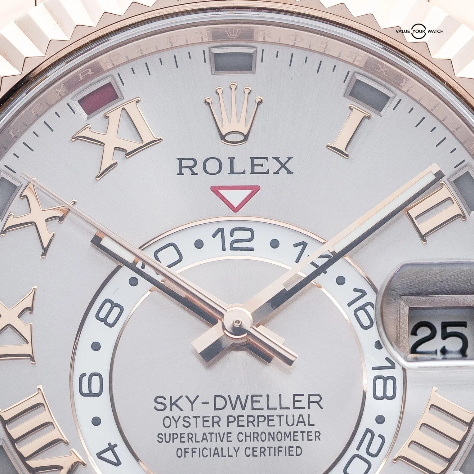 Rolex Sky-Dweller Everose Gold Sundust Dial 42mm 326935 - Complete Set - Image 10