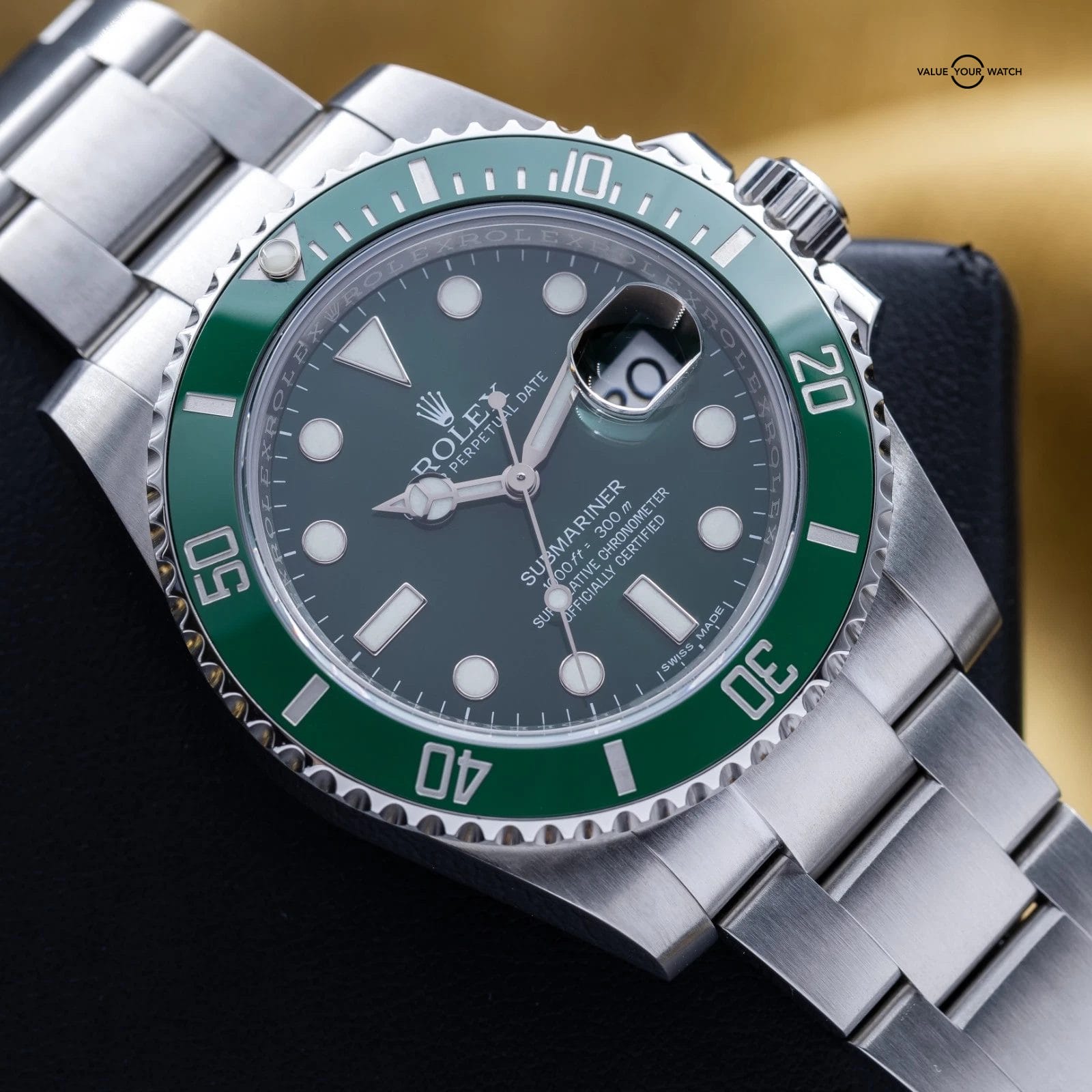 Rolex Submariner Date “Hulk” Oystersteel Ceramic Green Dial 40 116610LV Full Set - Image 5