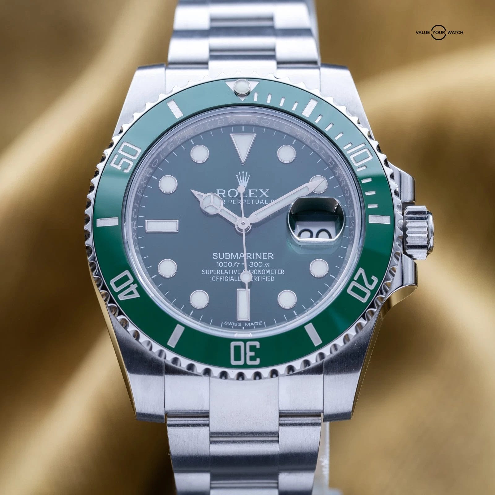 Rolex Submariner Date “Hulk” Oystersteel Ceramic Green Dial 40 116610LV Full Set - Image 6