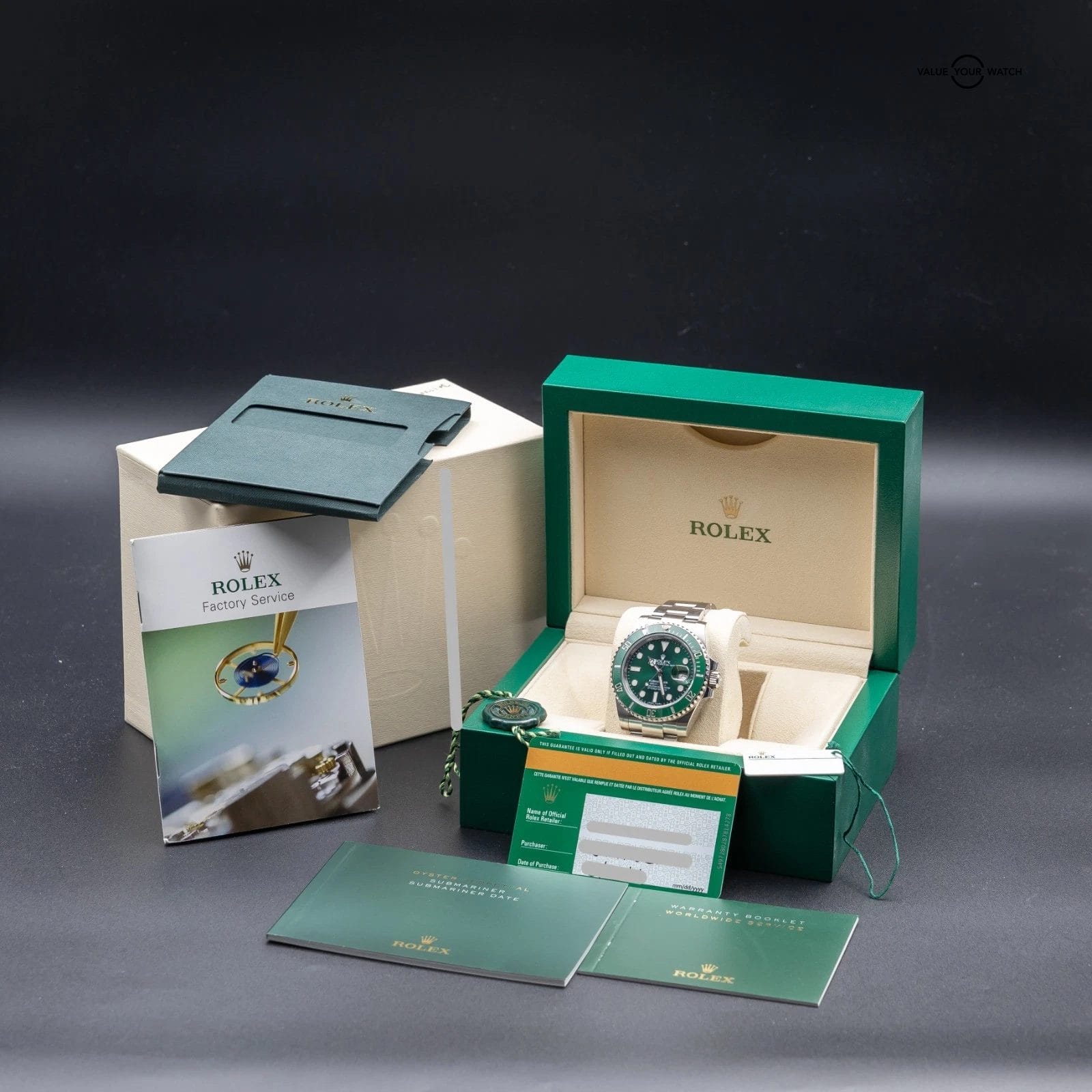 Rolex Submariner Date “Hulk” Oystersteel Ceramic Green Dial 40 116610LV Full Set - Image 9