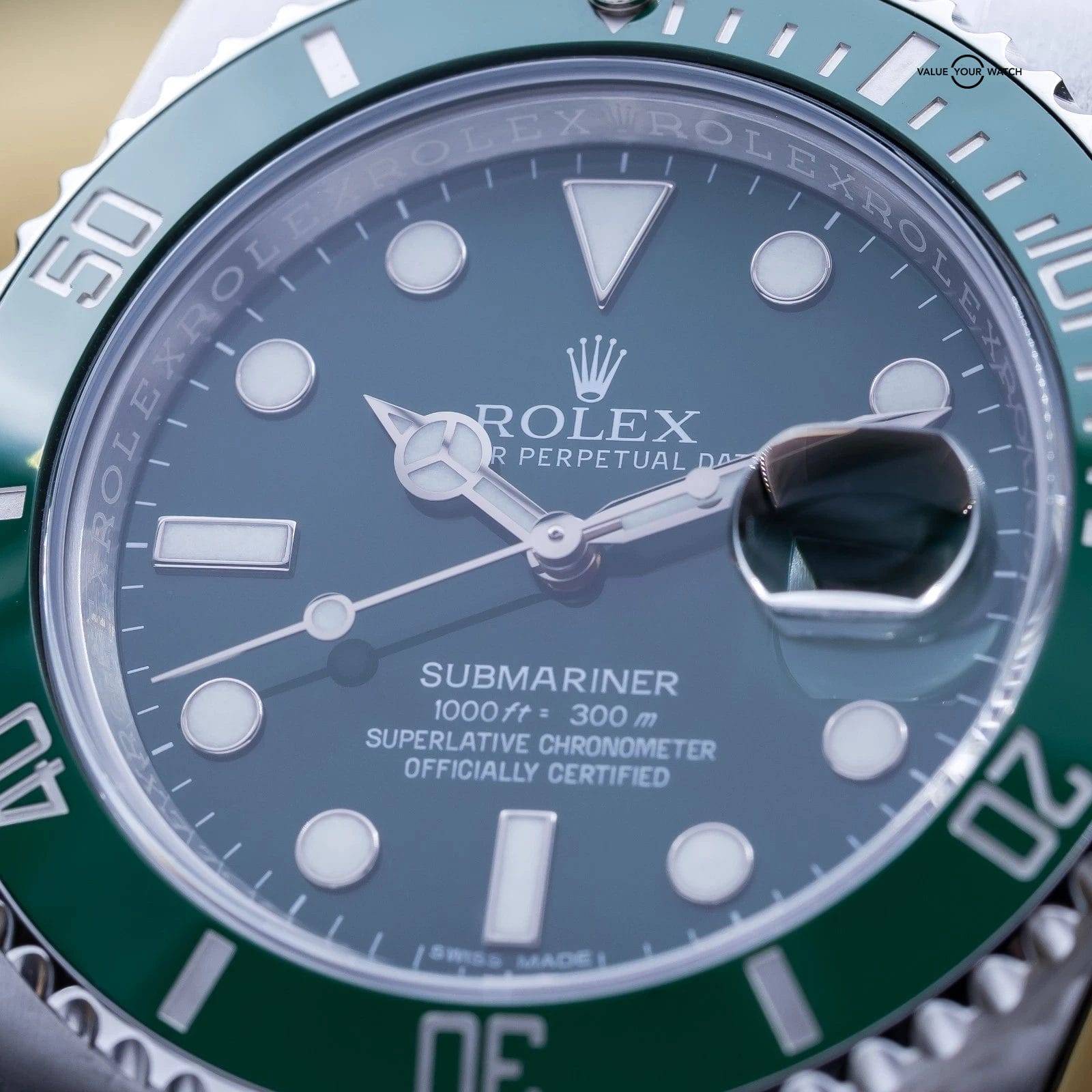 Rolex Submariner Date “Hulk” Oystersteel Ceramic Green Dial 40 116610LV Full Set - Image 10