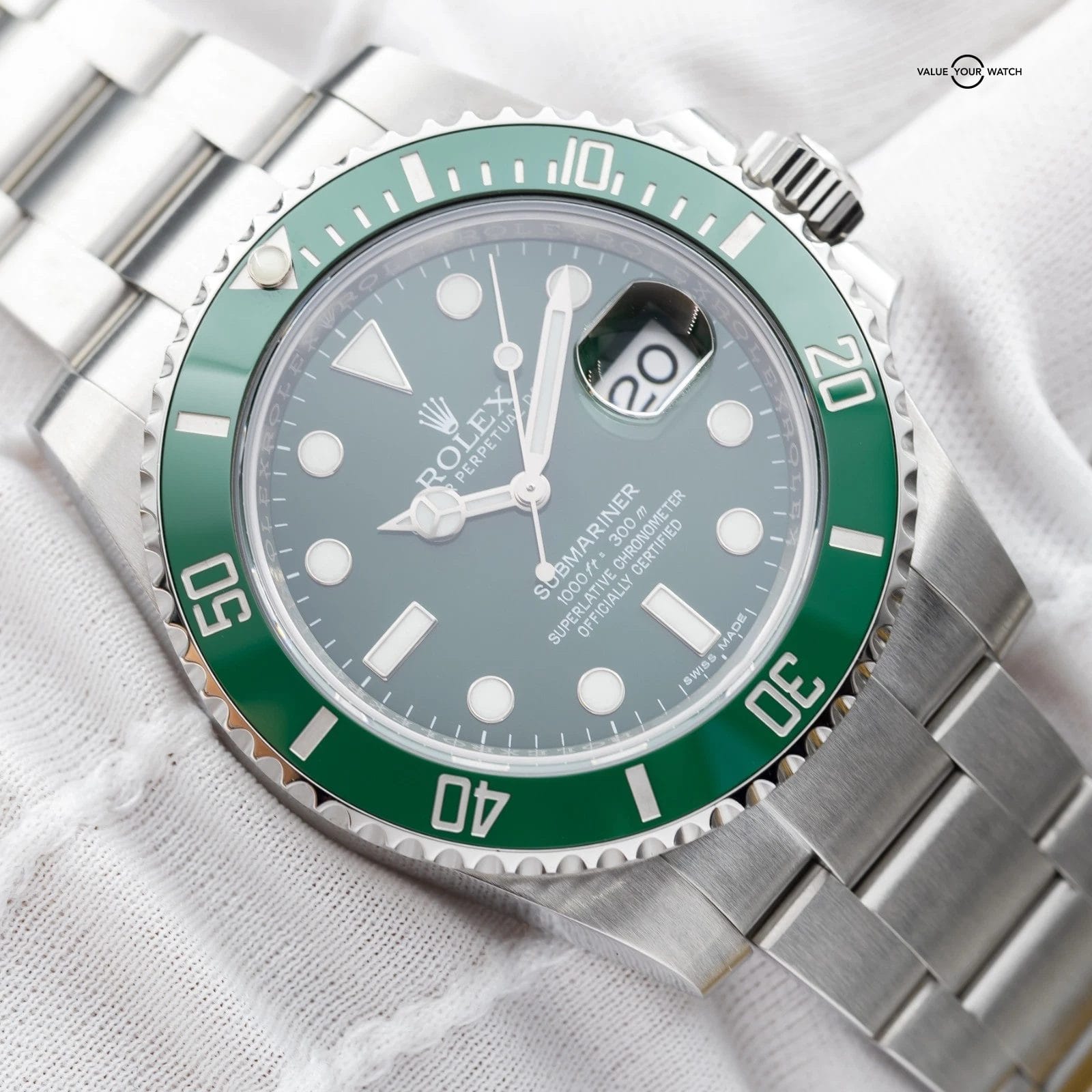 Rolex Submariner Date “Hulk” Oystersteel Ceramic Green Dial 40 116610LV Full Set - Image 13
