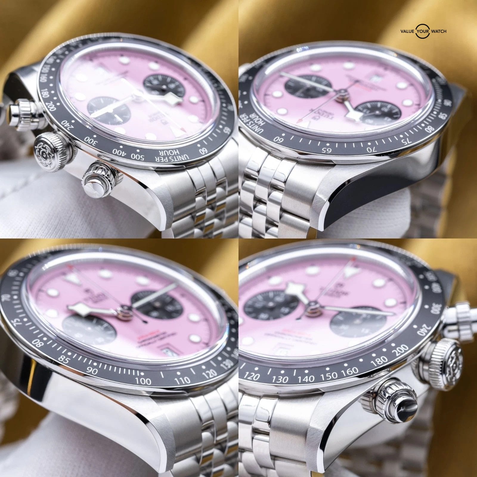 BRAND NEW 2025 Tudor Black Bay Chrono Steel Pink Dial 41mm M79360N