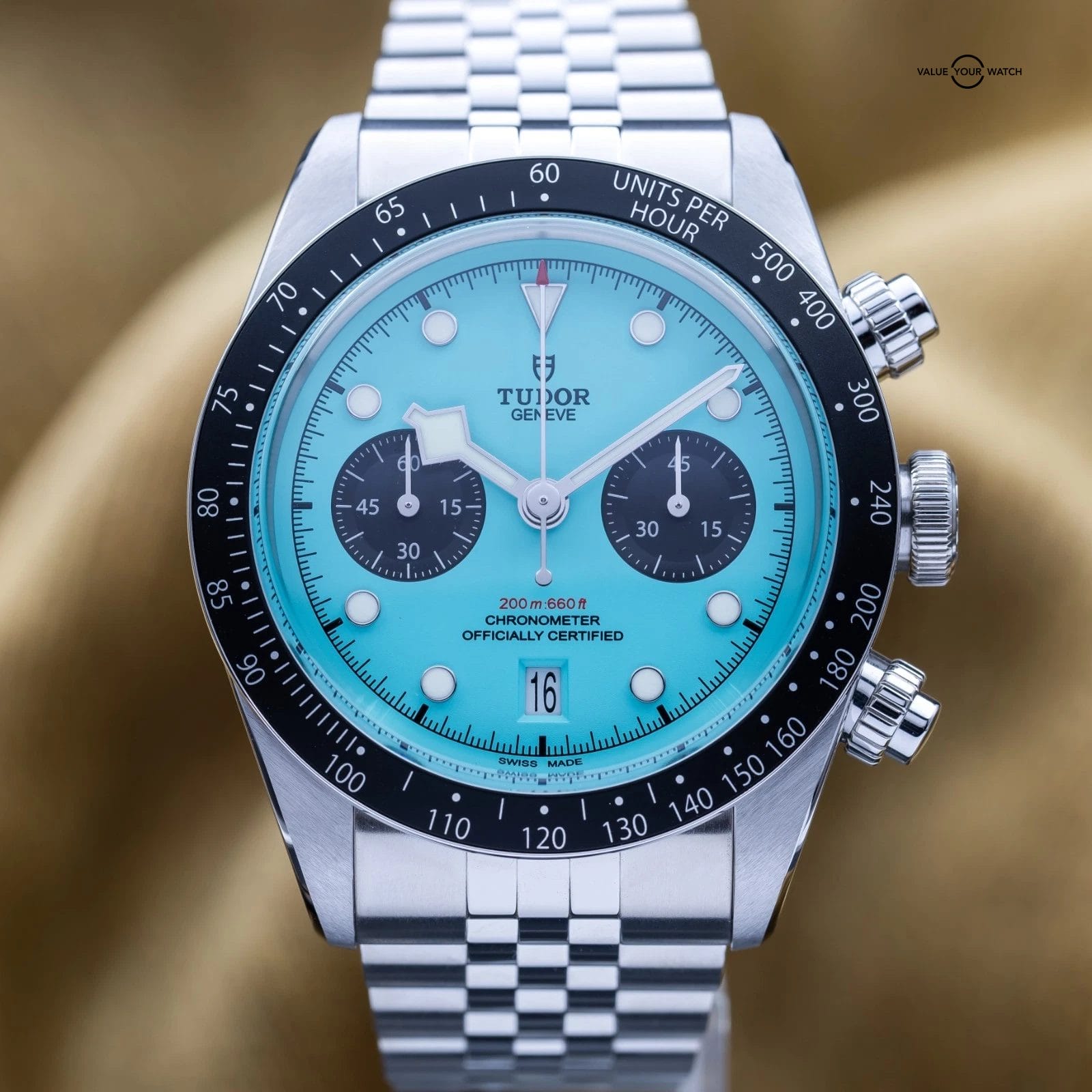 BRAND NEW 2025 Tudor Black Bay Chronograph Steel Turquoise M79360N-0024 Full Set - Image 2