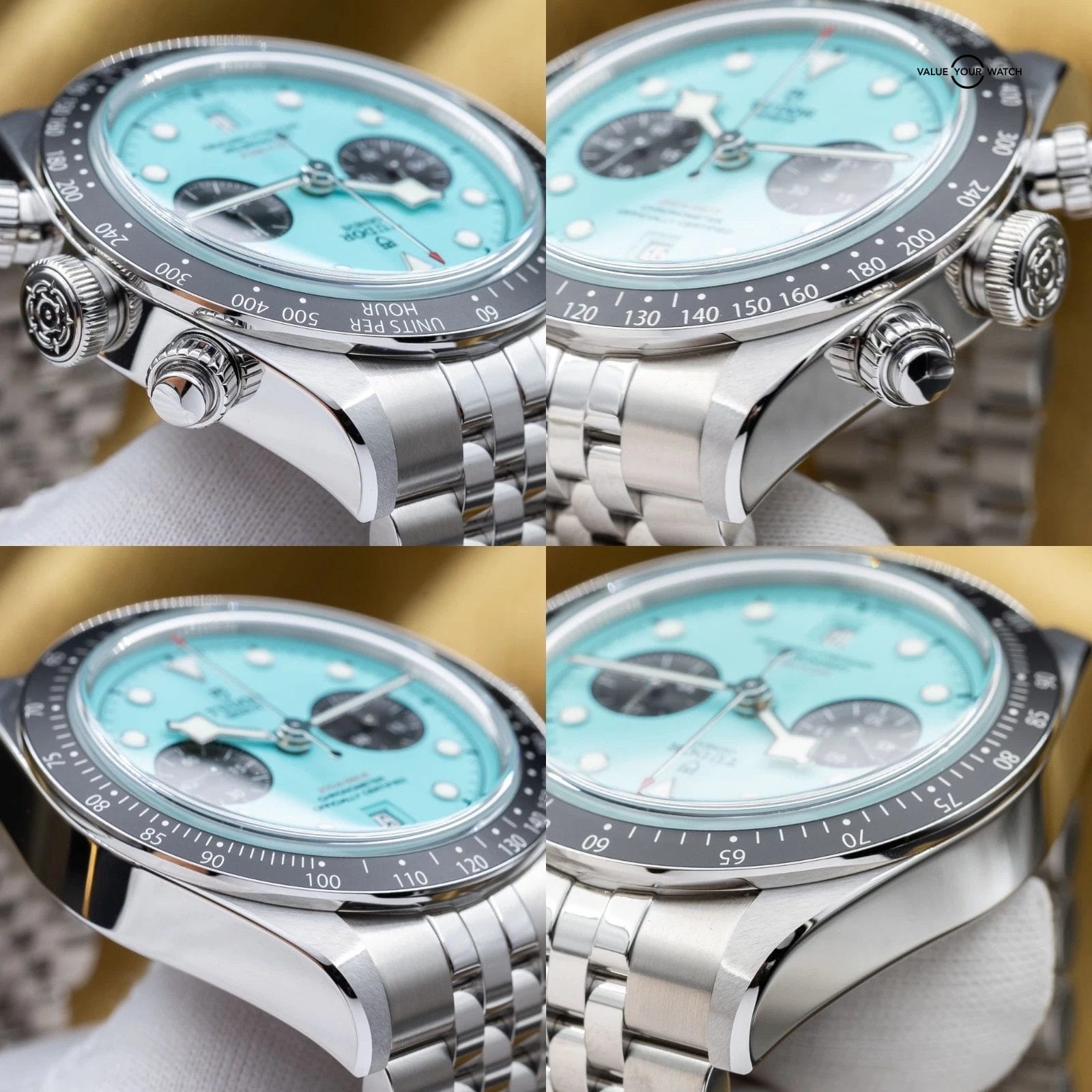BRAND NEW 2025 Tudor Black Bay Chronograph Steel Turquoise M79360N-0024 Full Set - Image 8