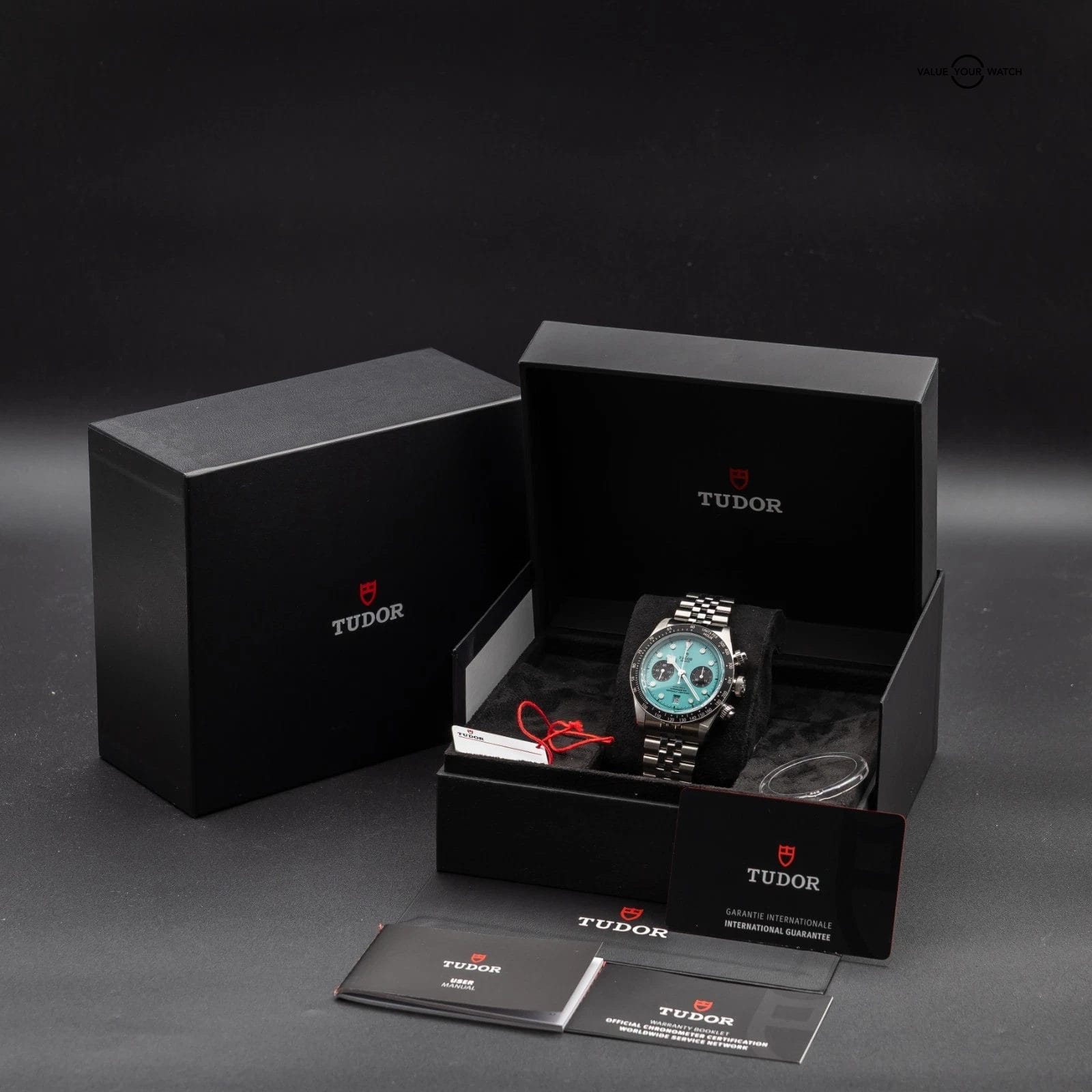 BRAND NEW 2025 Tudor Black Bay Chronograph Steel Turquoise M79360N-0024 Full Set - Image 11