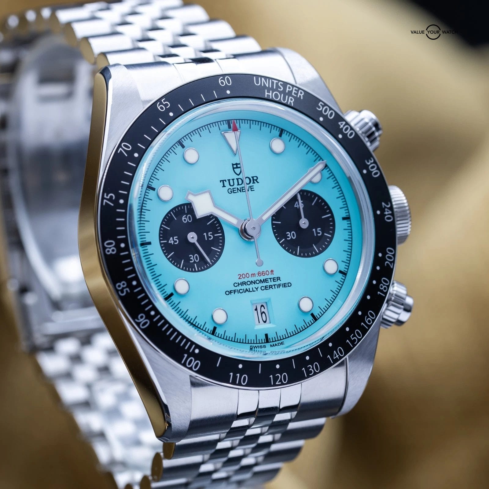 BRAND NEW 2025 Tudor Black Bay Chronograph Steel Turquoise M79360N-0024 Full Set - Image 16
