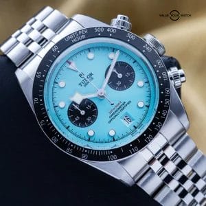 BRAND NEW 2025 Tudor Black Bay Chronograph Steel Turquoise M79360N-0024 Full Set