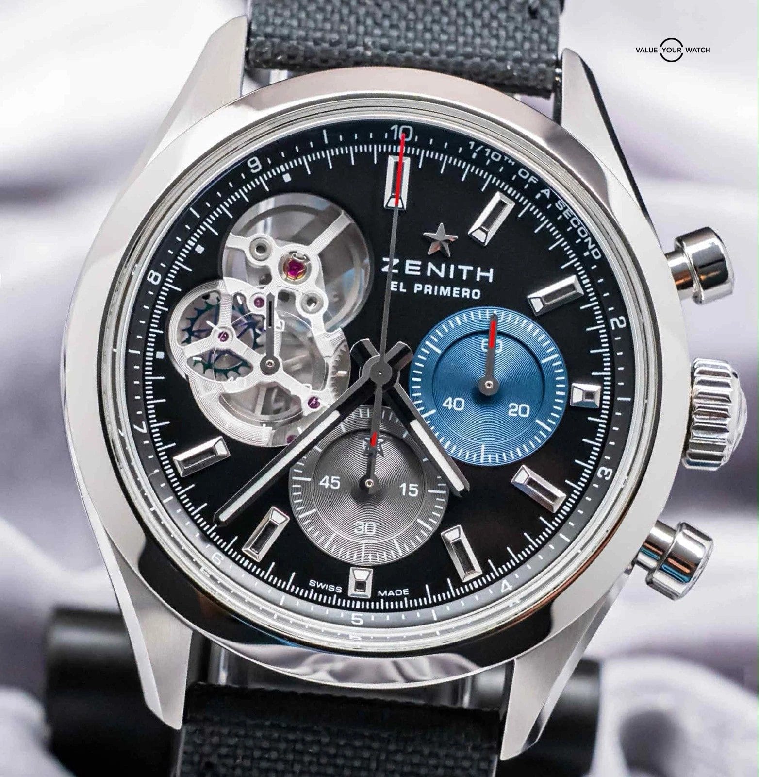 Zenith El Primero Chronomaster Open Steel 39.5 mm 03.3300.3604/21.C822