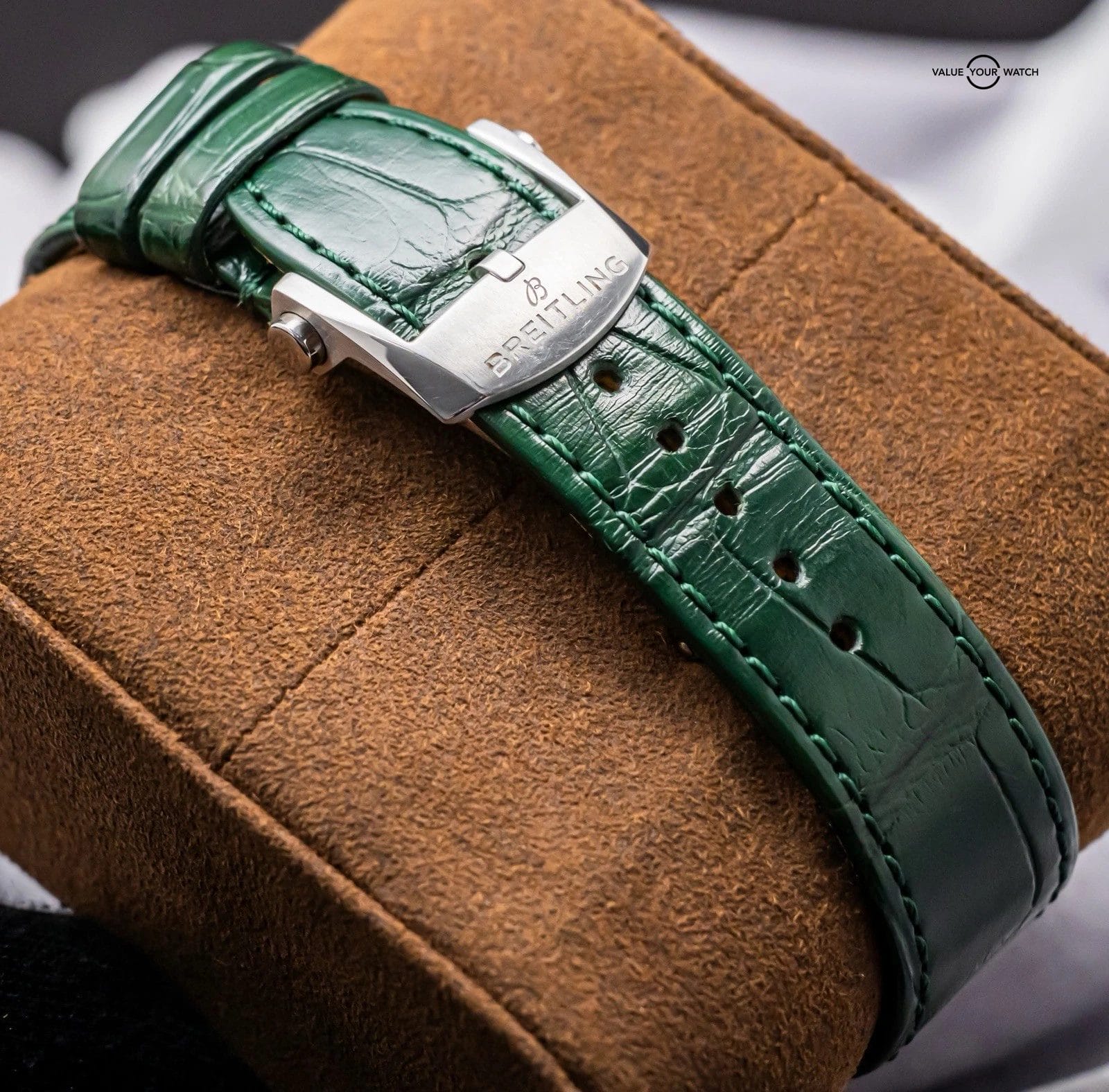 Breitling Premier B01 Chronograph 42 mm Green Dial $9K MSRP Complete Set AB0145 - Image 3