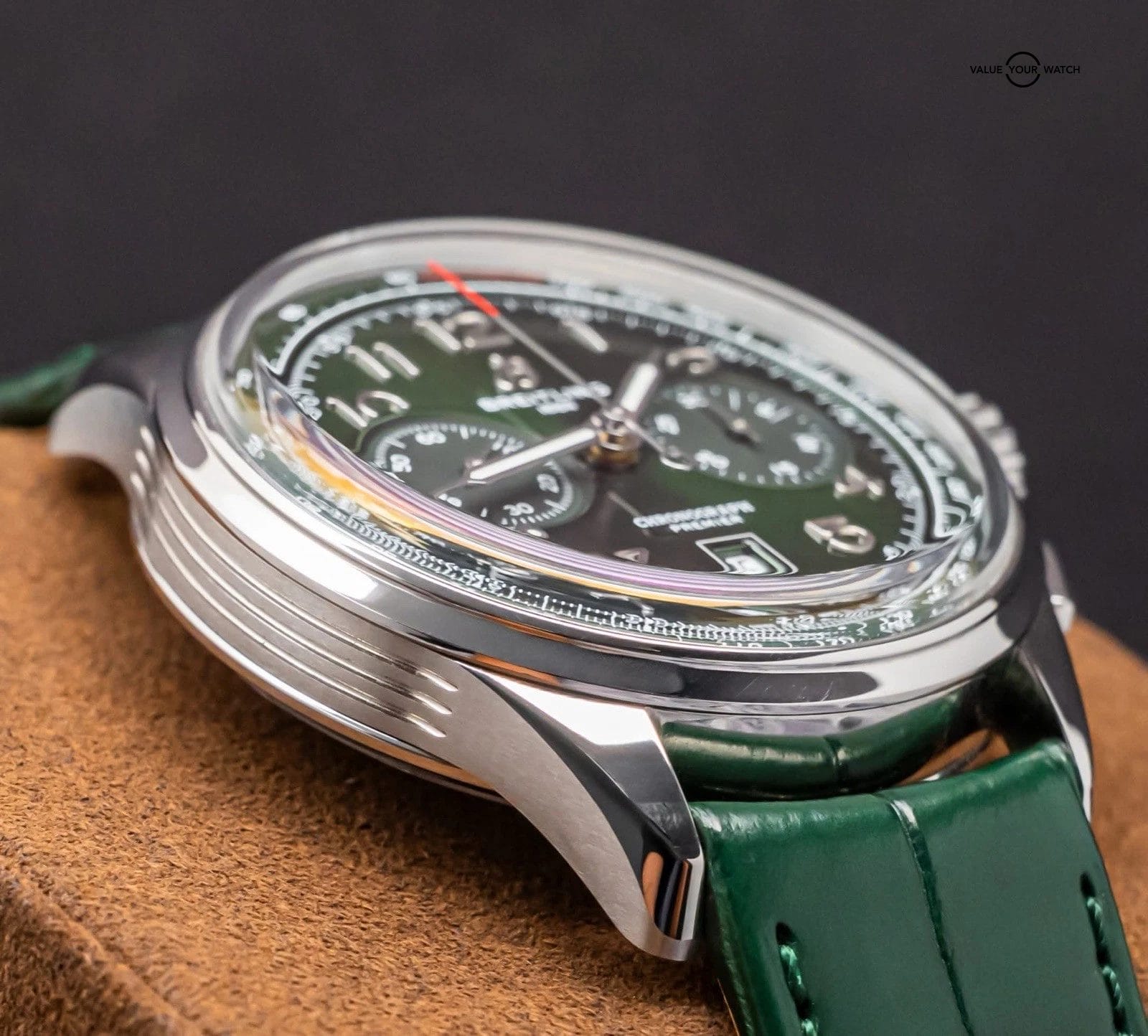Breitling Premier B01 Chronograph 42 mm Green Dial $9K MSRP Complete Set AB0145 - Image 8