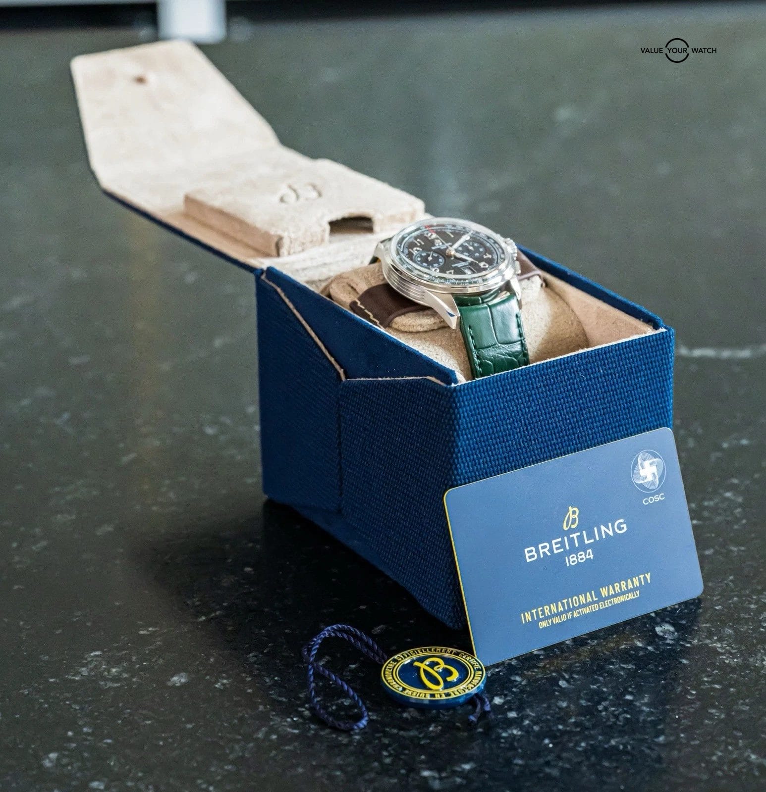 Breitling Premier B01 Chronograph 42 mm Green Dial $9K MSRP Complete Set AB0145 - Image 16