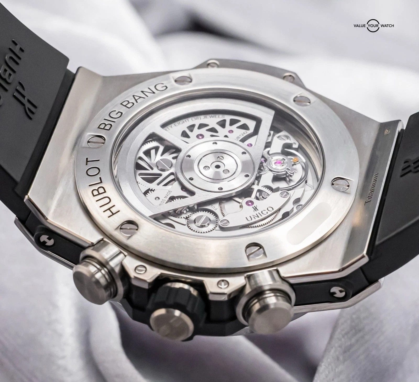 Hublot Big Bang Unico Titanium Pave 45 mm Complete Diamonds 411.NX.1170.RX.1704 - Image 15