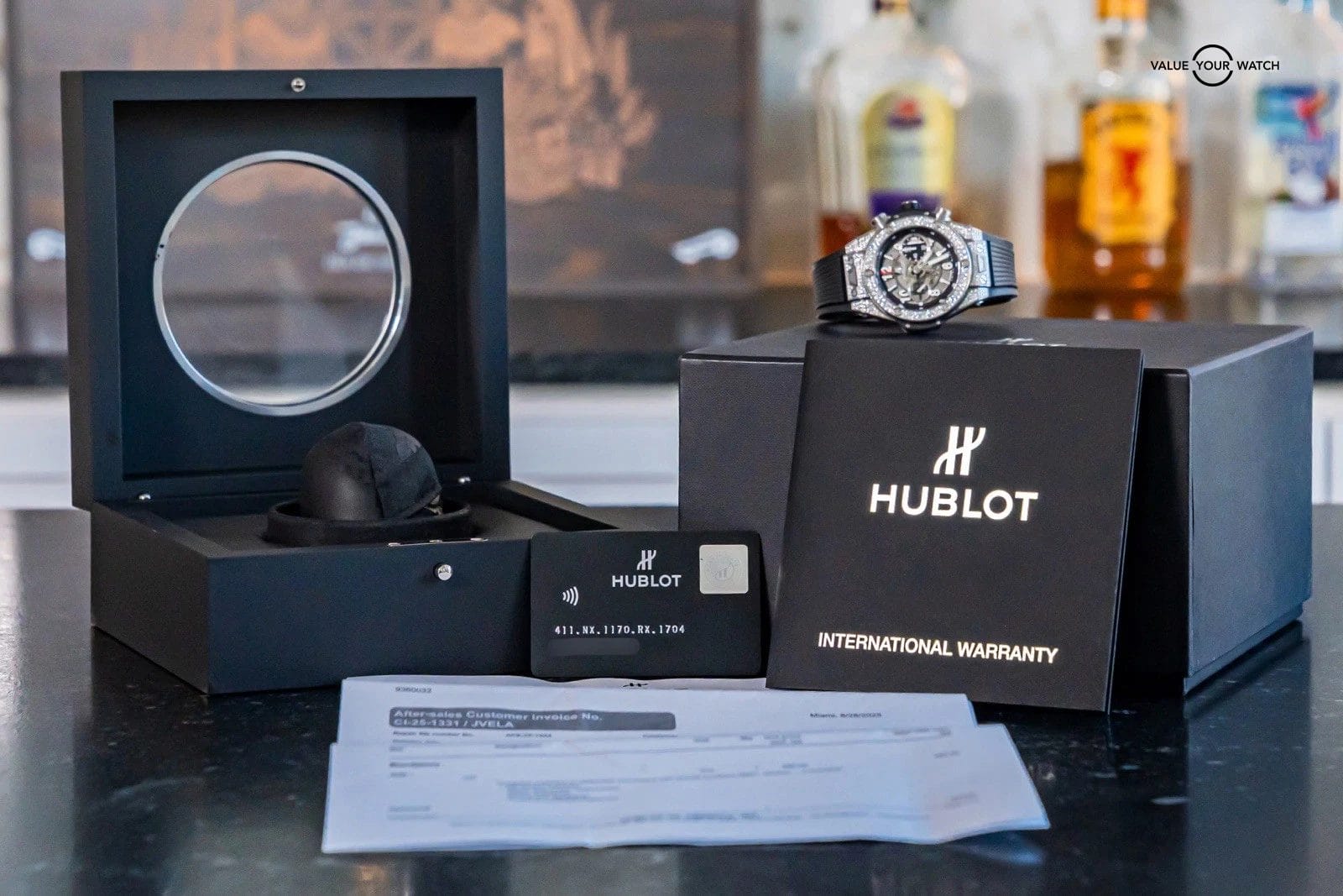 Hublot Big Bang Unico Titanium Pave 45 mm Complete Diamonds 411.NX.1170.RX.1704 - Image 21