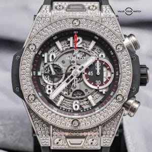 Hublot Big Bang Unico Titanium Pave 45 mm Complete Diamonds 411.NX.1170.RX.1704